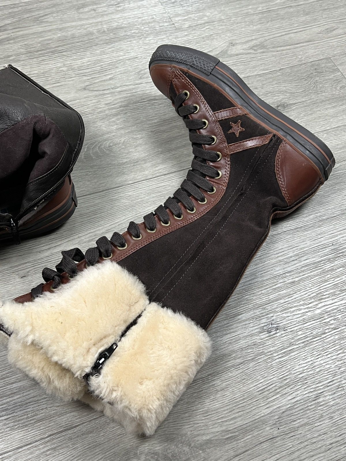 Converse Converse 2006 Star 70 Suede Leather Knee High Sneaker Boot Size US 8 / IT 38 - 15 Thumbnail
