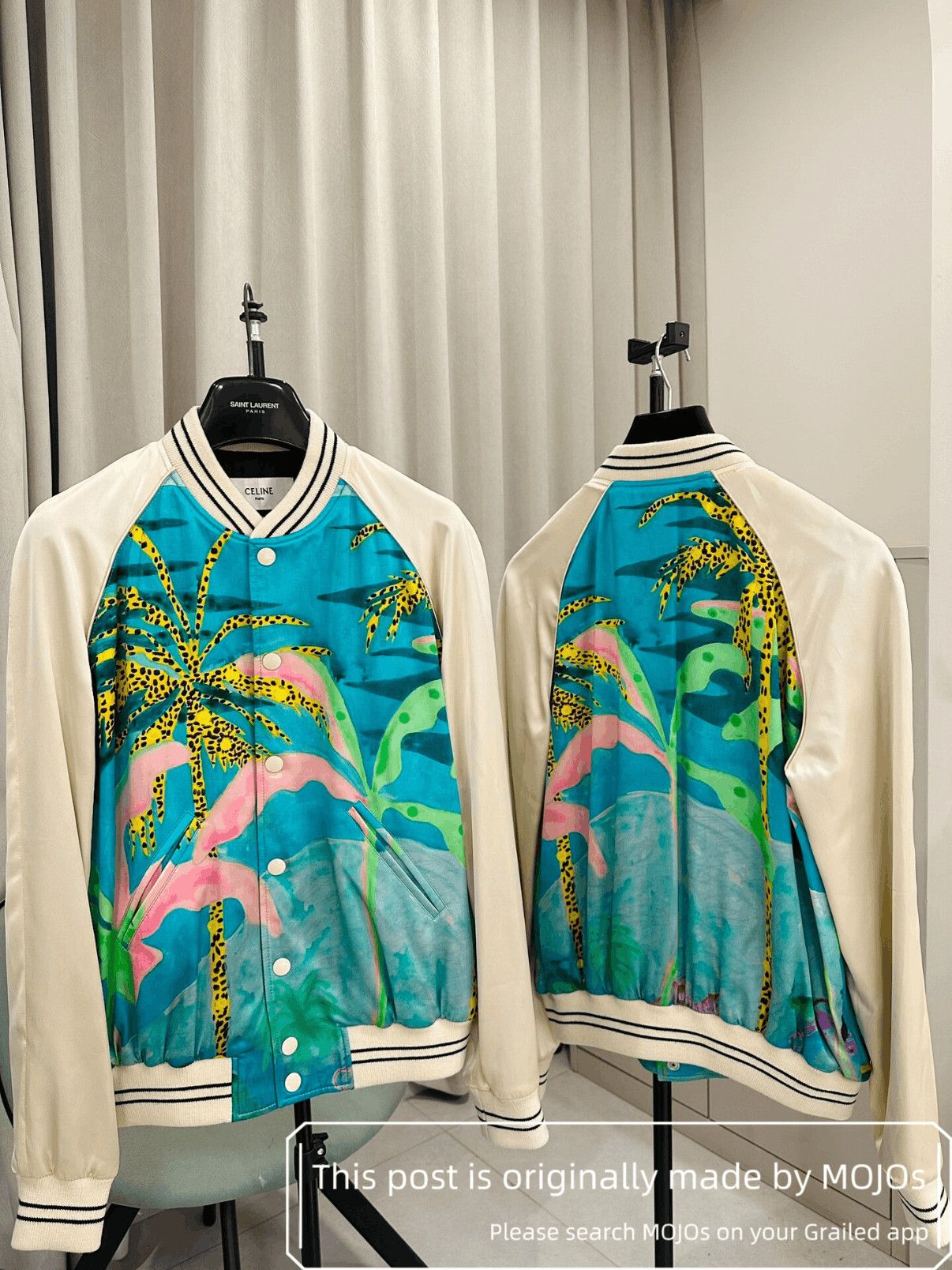 Celine Sz 48 Celine 21SS Beach Satin Jacket mojos15566 Size US M / EU 48-50 / 2 - 1 Thumbnail