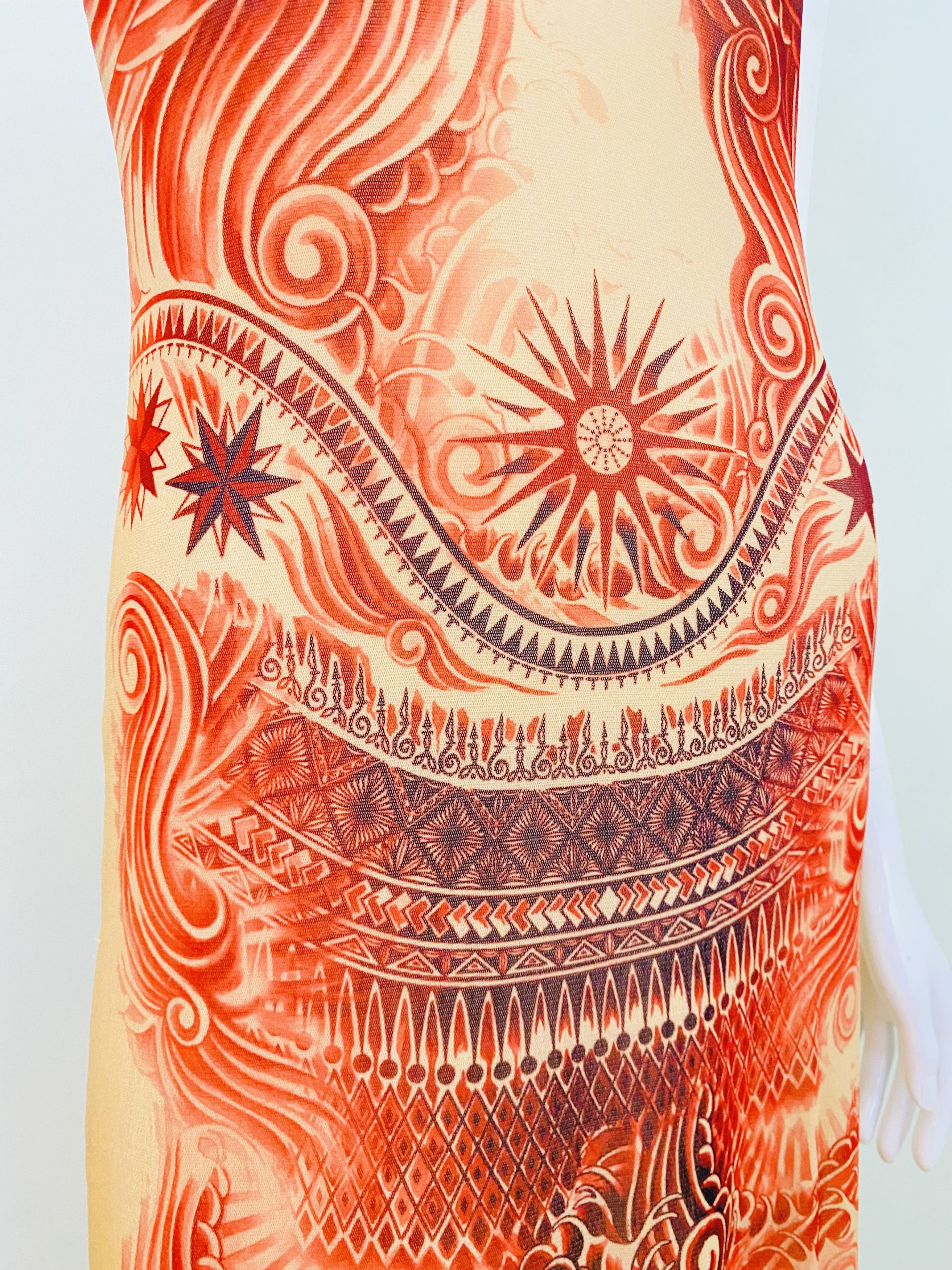 Jean Paul Gaultier Jean Paul Gaultier Tattoo Dragon Snake Mesh Maxi Dress Size M / US 6-8 / IT 42-44 - 11 Thumbnail