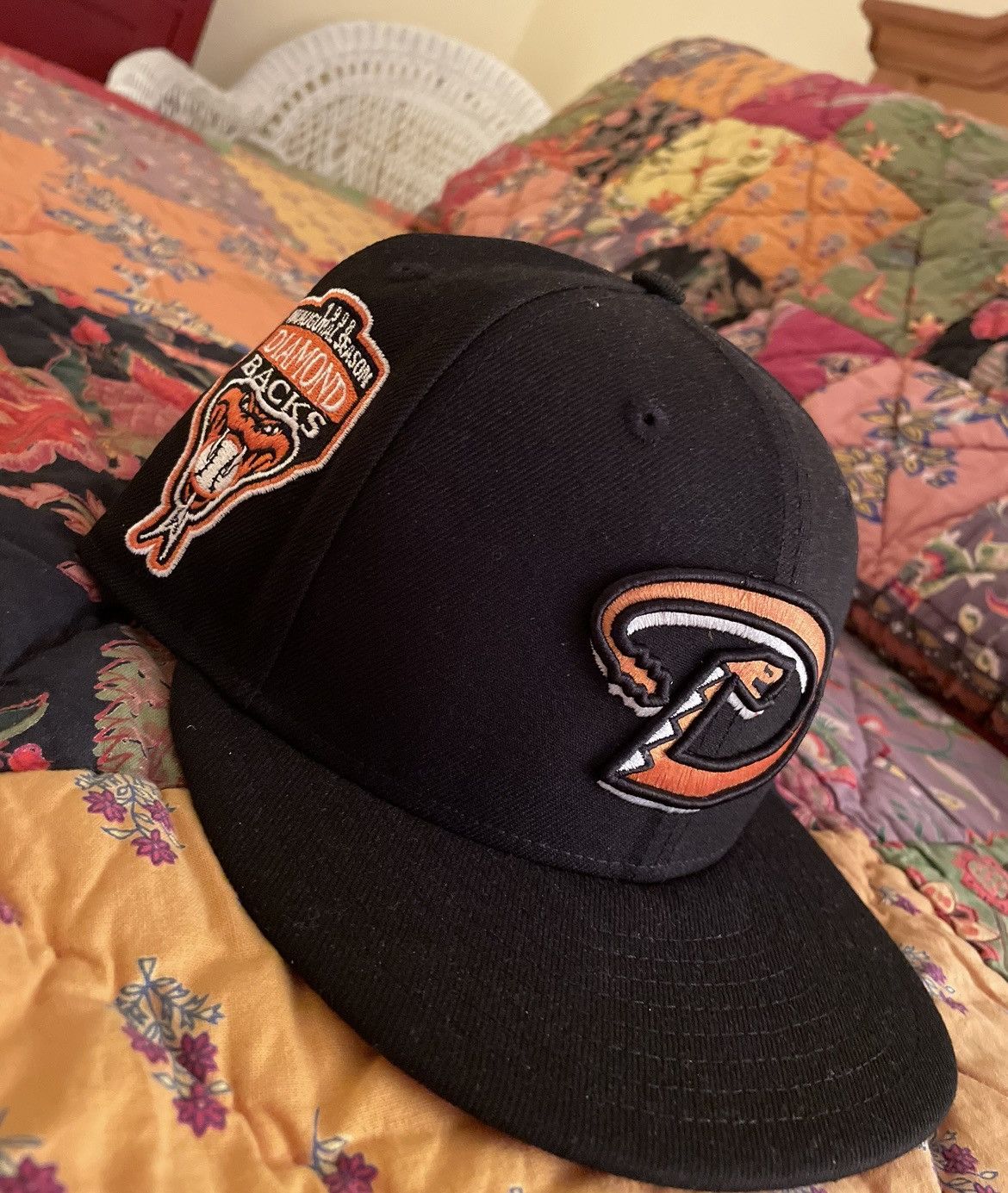 New Era Black Diamondbacks New Era Fitted Size 7 Size ONE SIZE - 1 Thumbnail
