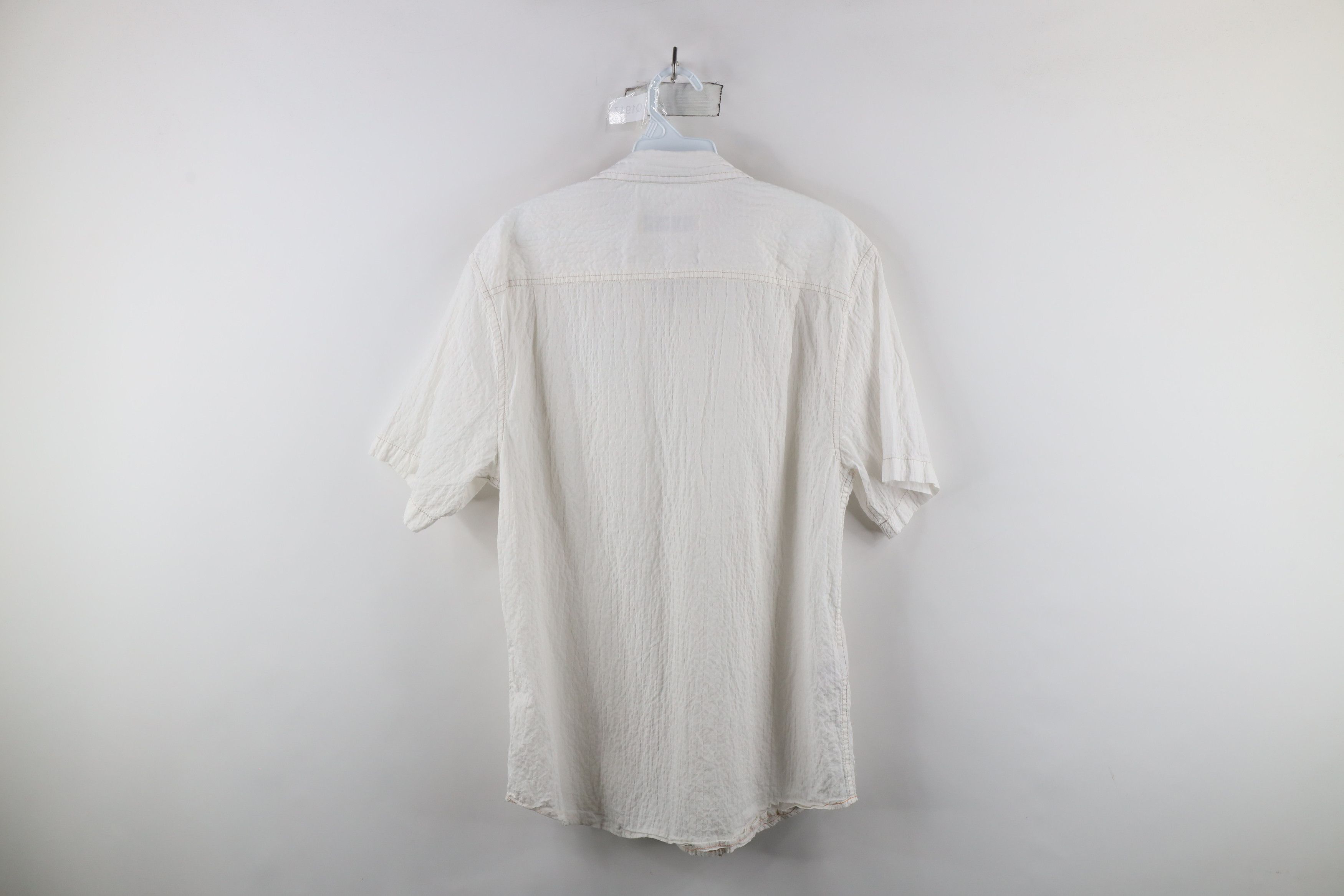 Tommy Bahama × Vintage Tommy Bahama Seersucker Short Sleeve Collared Button Shirt Size US M / EU 48-50 / 2 - 9 Thumbnail