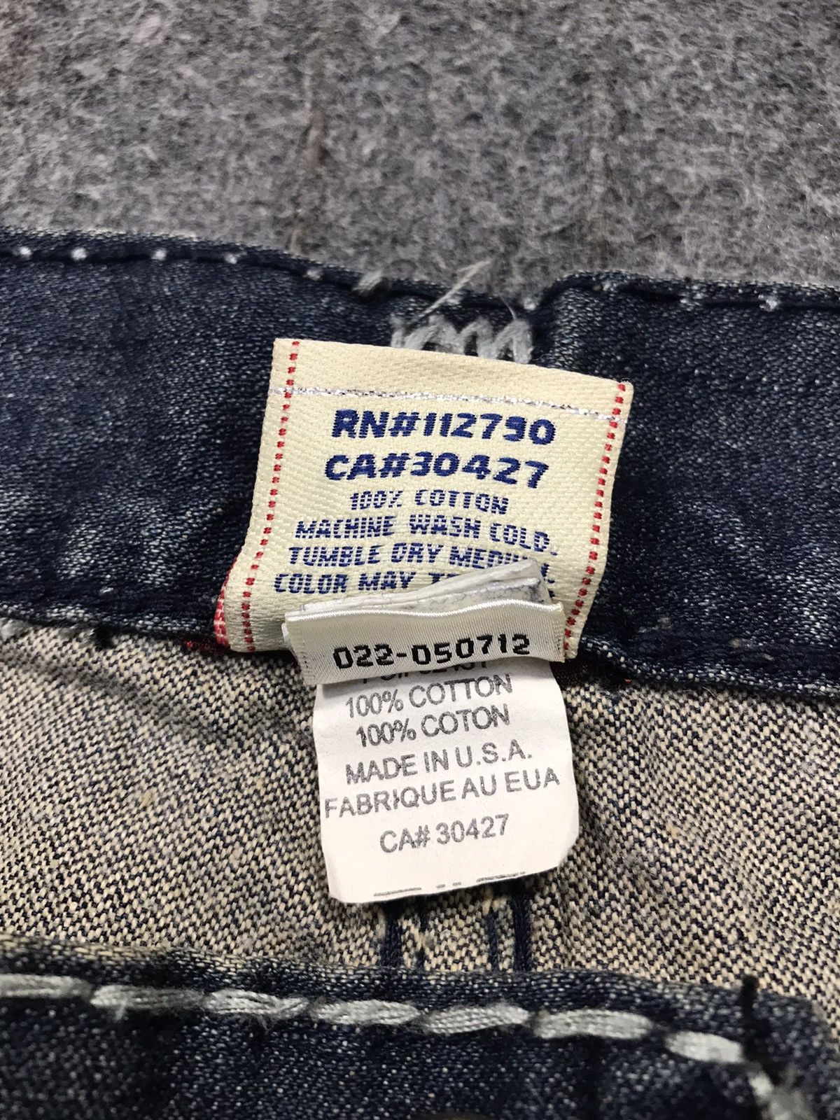 True Religion Vintage True Raligion Made in Usa Denim Jeans Size US 37 - 17 Thumbnail