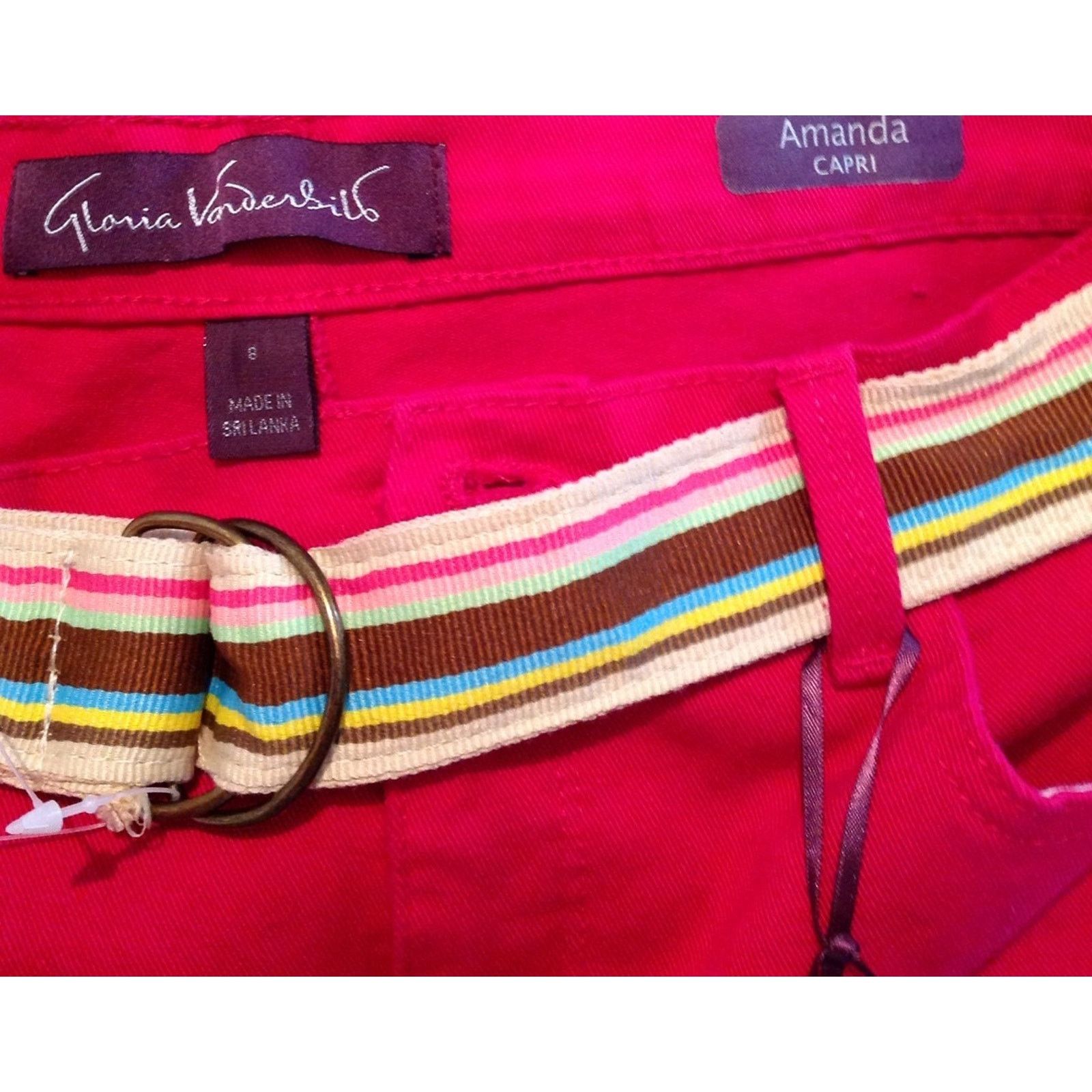Gloria Vanderbilt Gloria Vanderbilt Pink Classic Cuffed Slimming Capri Jeans 8 Size 30" / US 8 / IT 44 - 5 Thumbnail