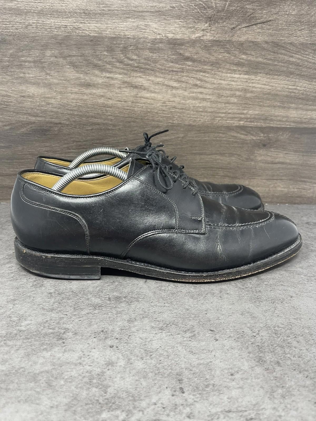 Johnston & Murphy Johnston Murphy Shoes Mens Size 10 Black Leather Oxford Lace Size US 10 / EU 43 - 5 Thumbnail
