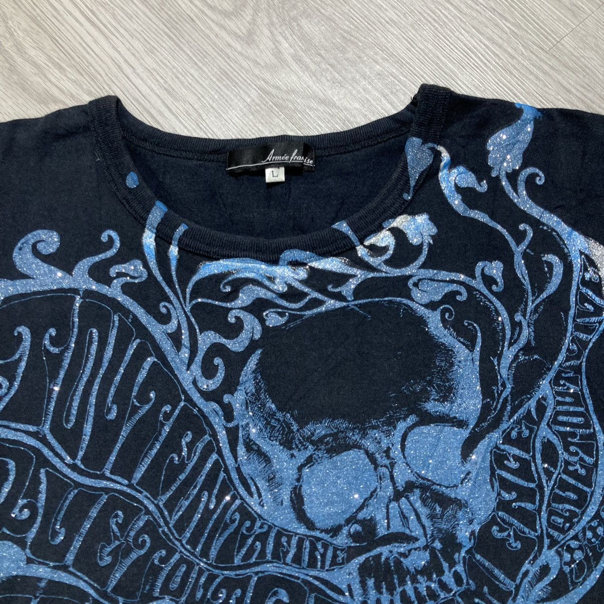 20471120 2000s Armee Skull Ghost Punk Logo Tee Gothic Grunge Style Size US M / EU 48-50 / 2 - 5 Thumbnail