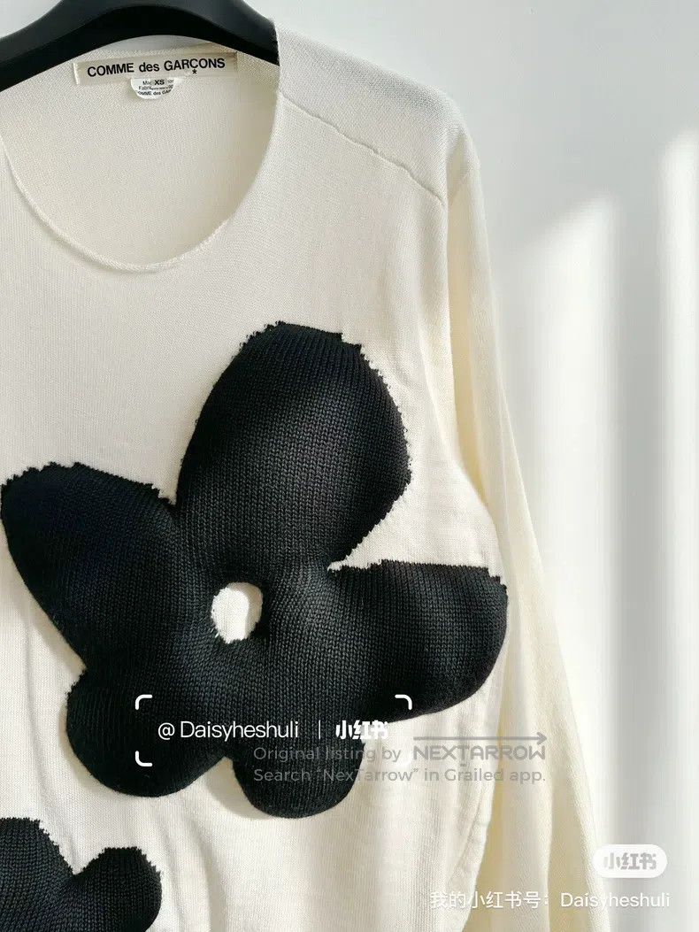 Comme des Garcons Comme Des Garcons Floral sweater knit Size XS / US 0-2 / IT 36-38 - 3 Thumbnail
