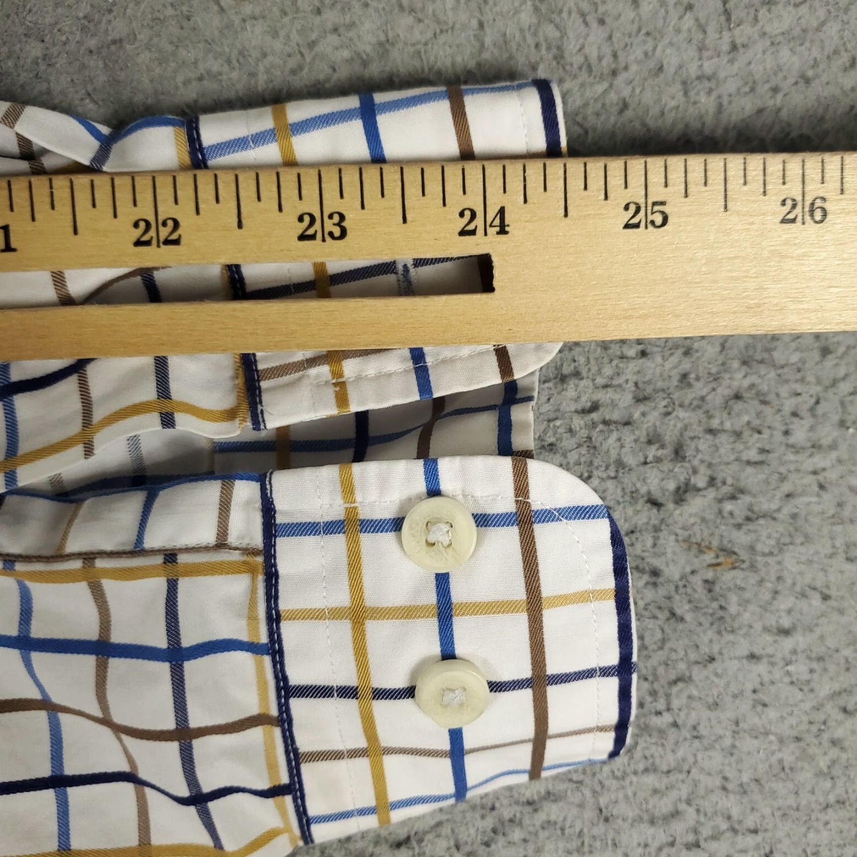 Faconnable Façonnable Button-Up Shirt Mens 2XL Blue Check Casual Long Sleeve Size US XXL / EU 58 / 5 - 7 Thumbnail