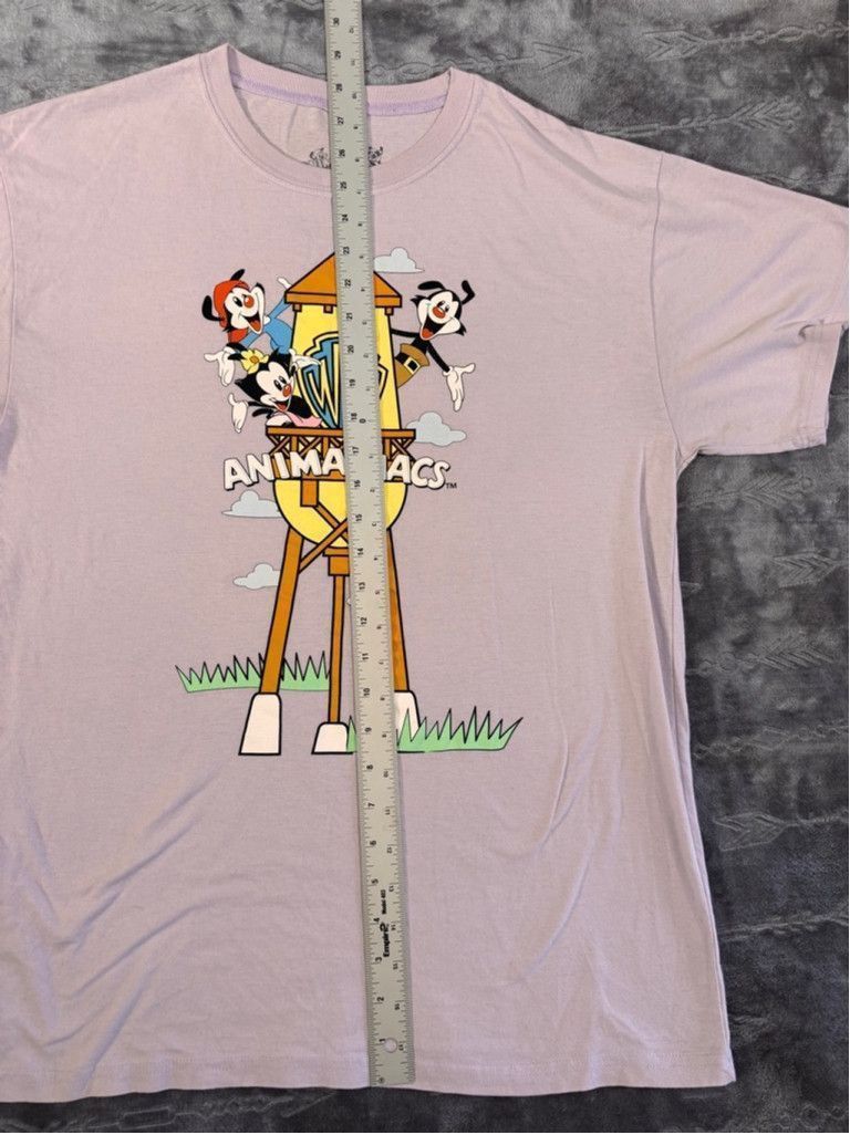 Warner Bros Men's Animaniacs Graphic T-Shirt Size L Purple Size US L / EU 52-54 / 3 - 5 Thumbnail