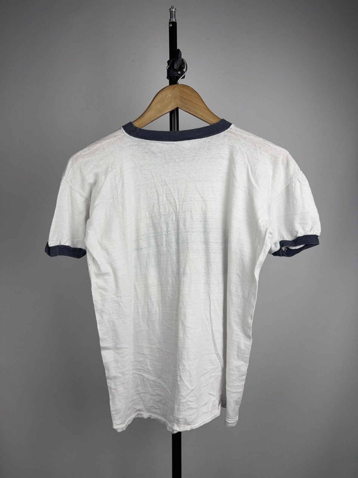 Vintage RARE Vintage 1970s New York Big Apple Ringer Retro T-Shirt Size US S / EU 44-46 / 1 - 11 Thumbnail