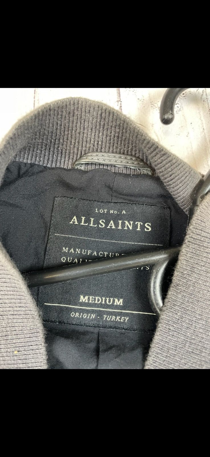 Allsaints Vintage Allsaints grey leather jacket size M Size US M / EU 48-50 / 2 - 4 Thumbnail