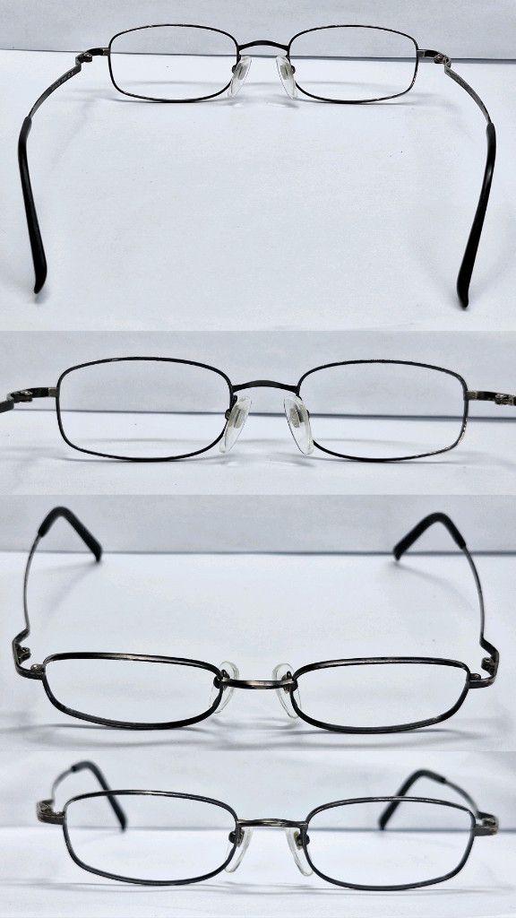 Other VINTAGE Cross Roads by Sanko Kogaku GUMMETAL Glasses Frame Size ONE SIZE - 9 Thumbnail