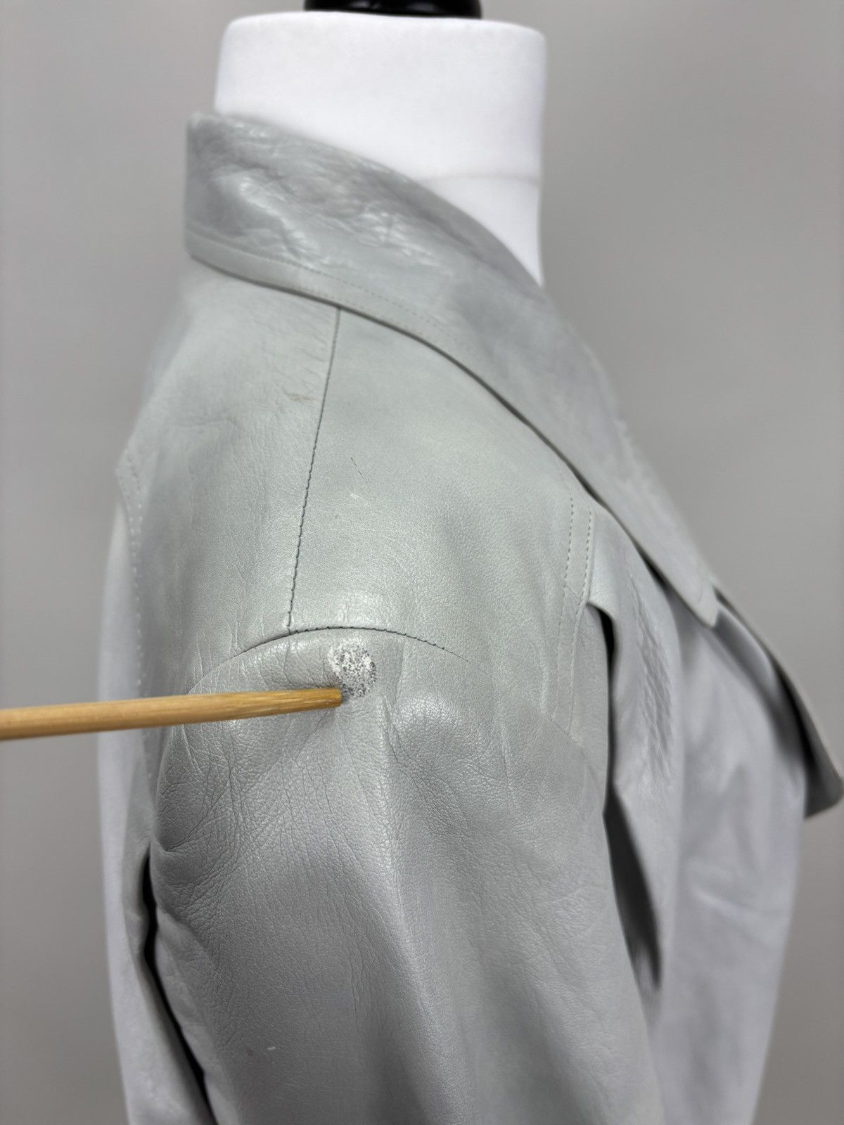 Valentino Womens vintage leather coat jacket Mario Valentino Size L/XL Size L / US 10 / IT 46 - 7 Thumbnail