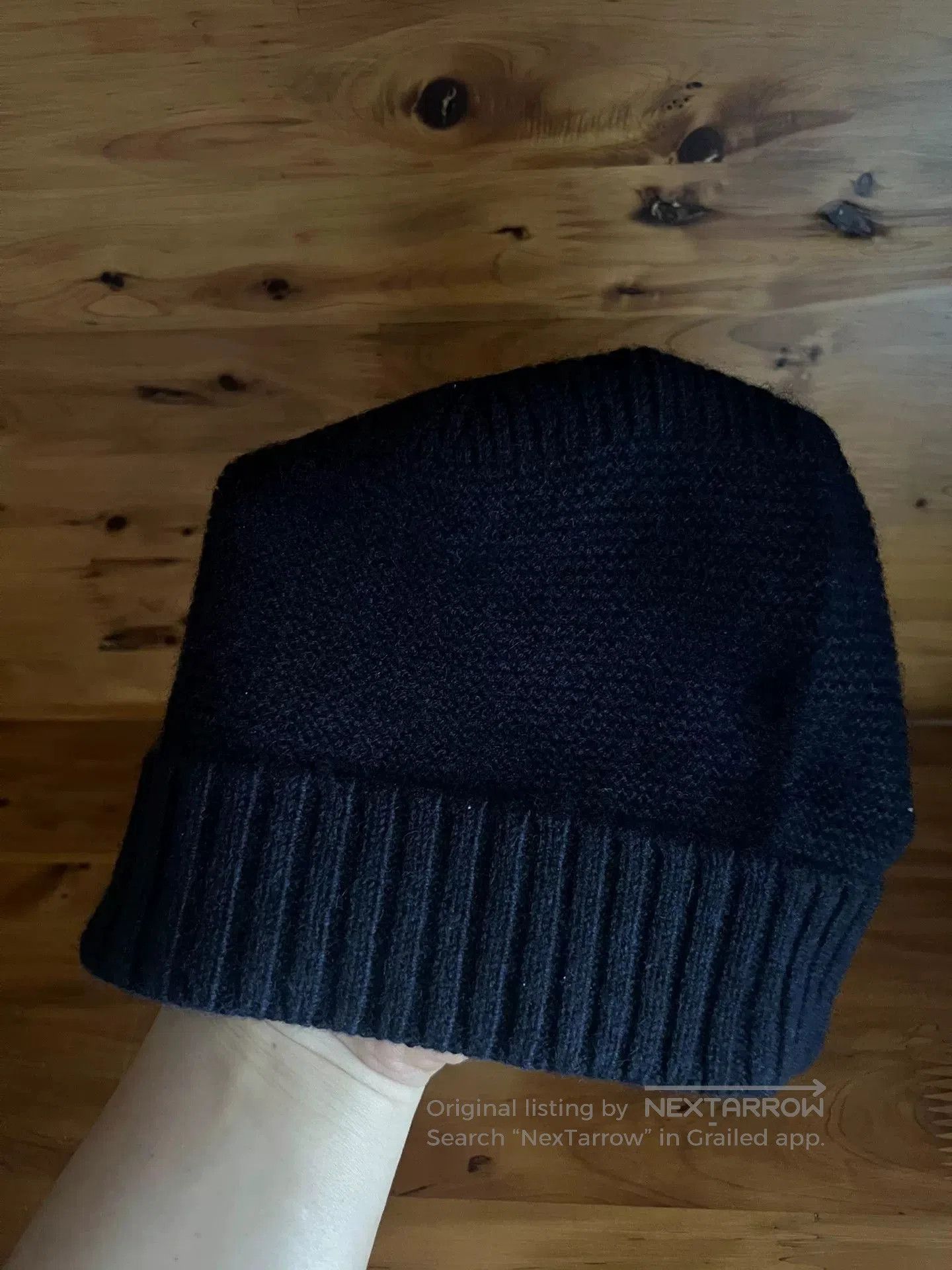 RRL Ralph Lauren RRL Double RL Dark Blue Goat Wool Beanie. Size ONE SIZE - 4 Thumbnail