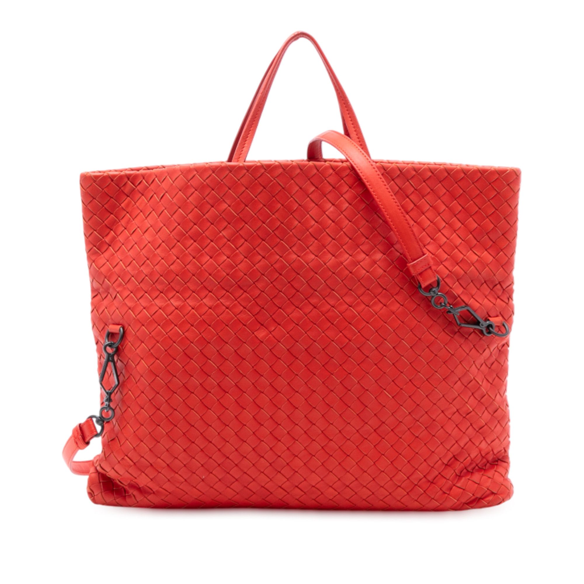 Bottega Veneta Bottega Veneta Nappa Intrecciato Fold Over Satchel Size ONE SIZE - 1 Thumbnail