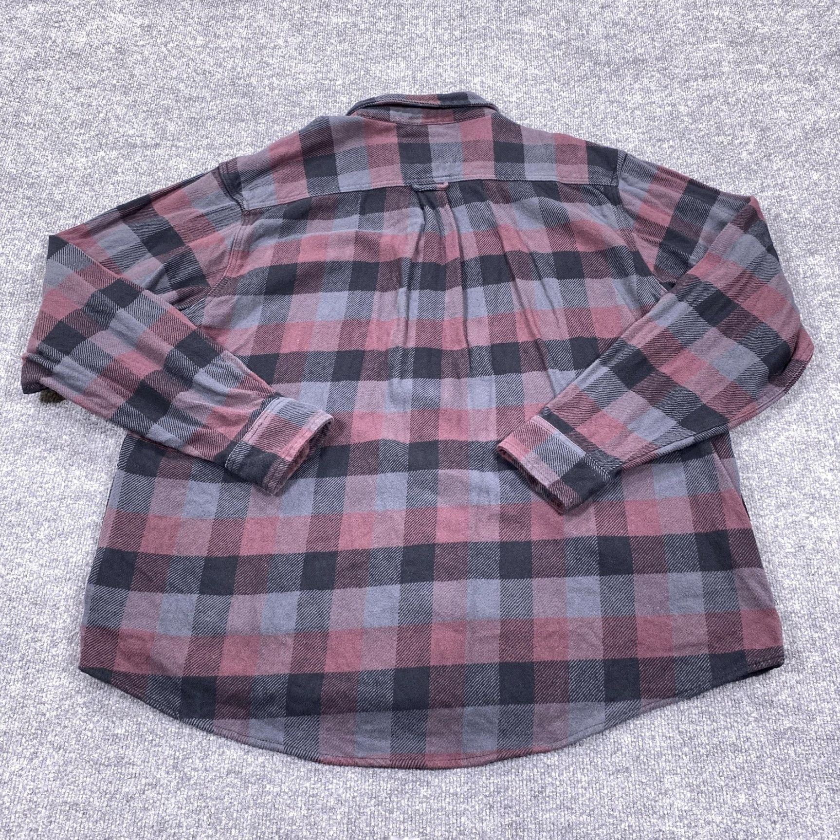 Orvis Orvis Flannel Shirt Jacket Mens 2XL Red Gray Plaid Quilted Shacket Pockets Size US XXL / EU 58 / 5 - 6 Thumbnail
