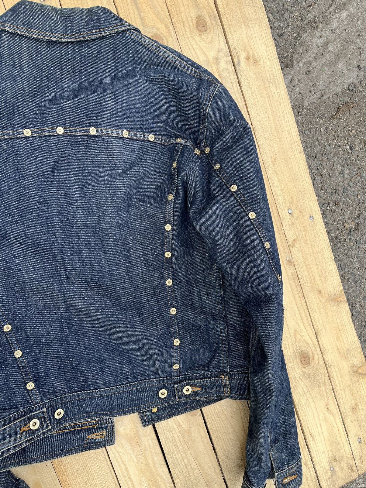 Dolce & Gabbana × Vintage VINTAGE DOLCE QUILTED RIVET DENIM JACKET Size US L / EU 52-54 / 3 - 3 Thumbnail