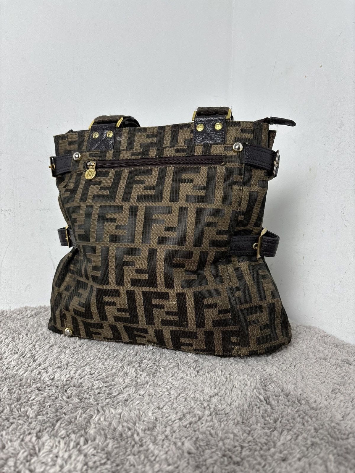 Fendi Fendi Hand Bag Zucca Monogram Vintage Very rare ❤️‍🔥 Size ONE SIZE - 3 Thumbnail