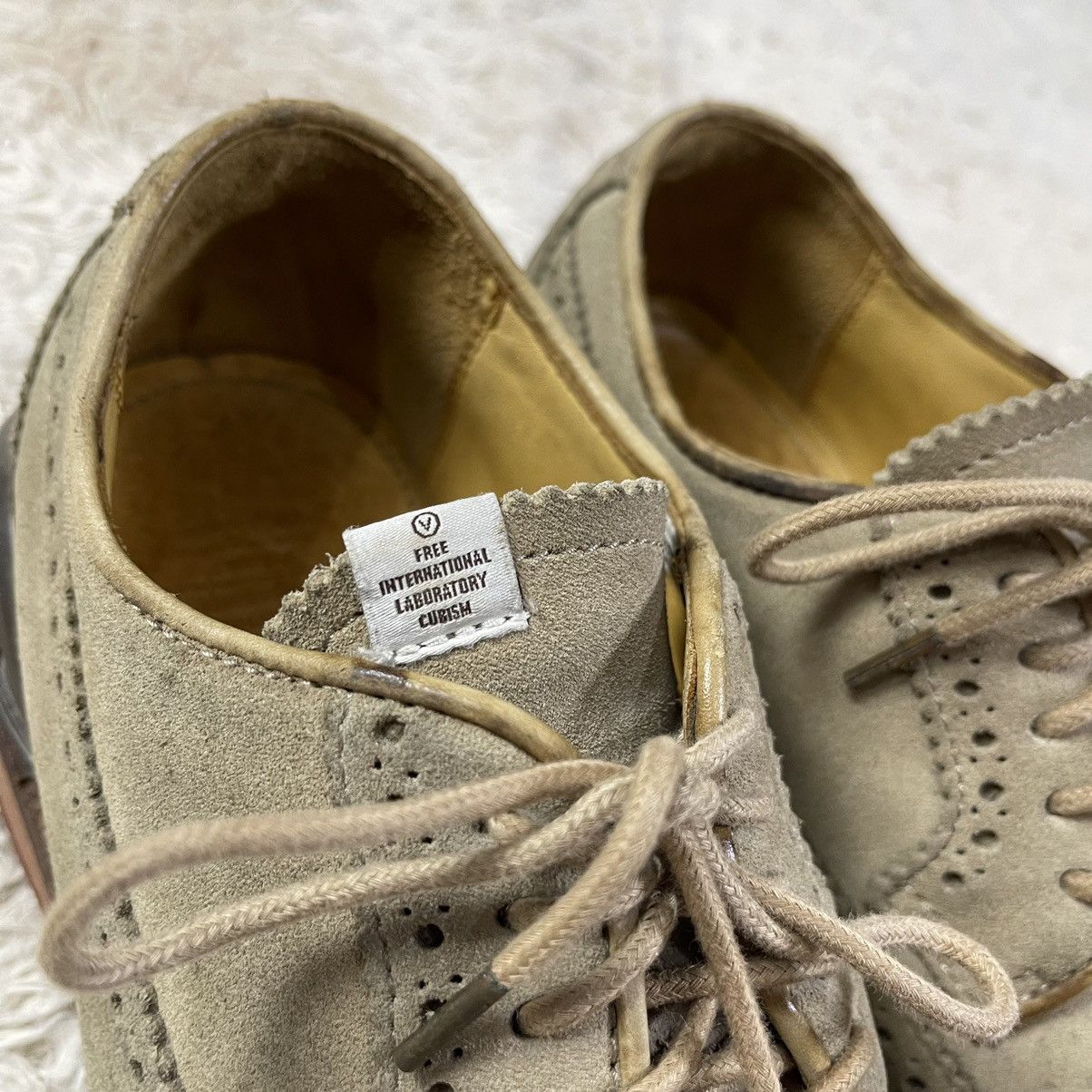 Visvim VISVIM PATRICIAN WT FOLK WINGTIP SUEDE SHOES Size US 10.5 / EU 43-44 - 12 Thumbnail