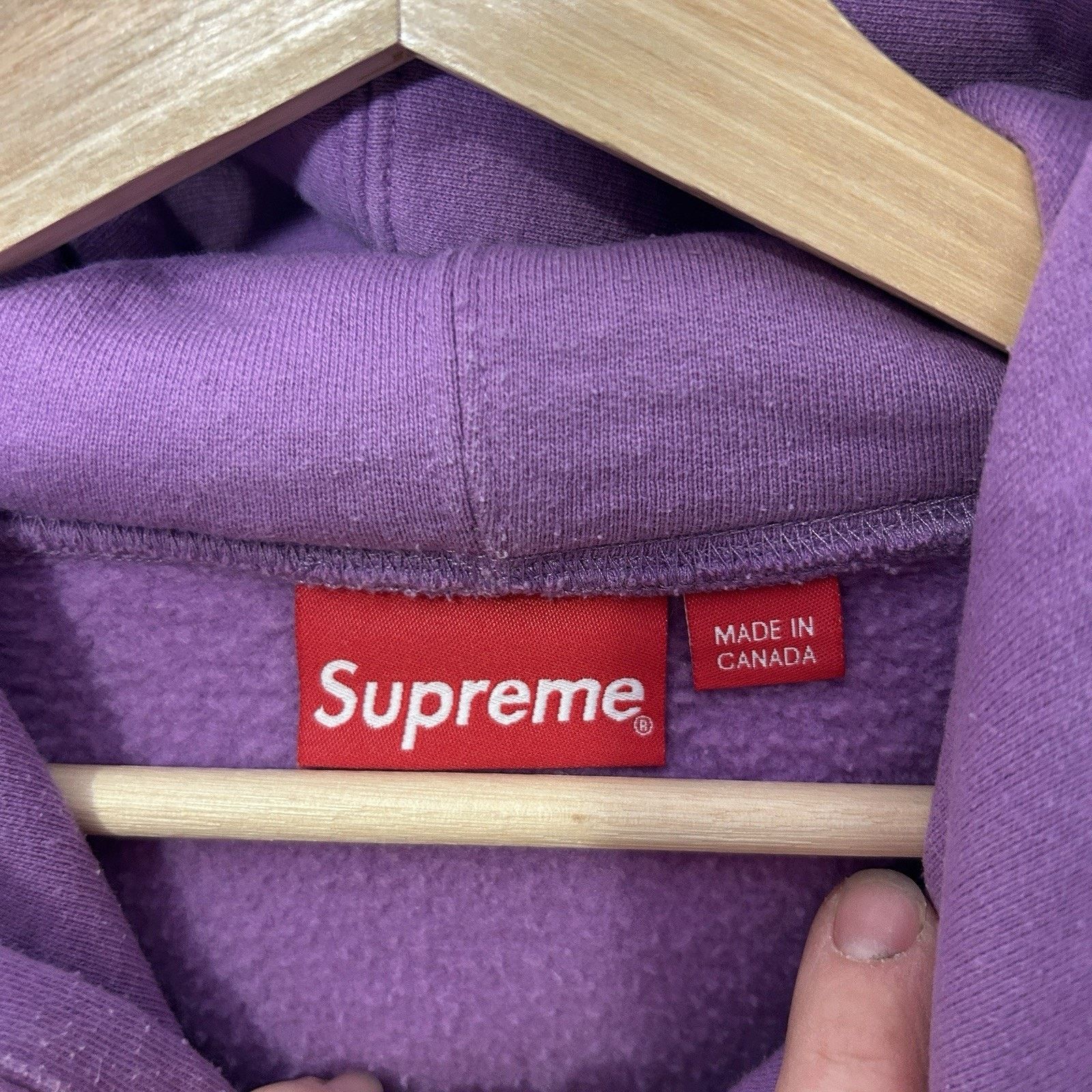 Supreme Supreme Box Logo Drawcord Hooded Sweatshirt “Purple” FW23 Size US M / EU 48-50 / 2 - 8 Thumbnail