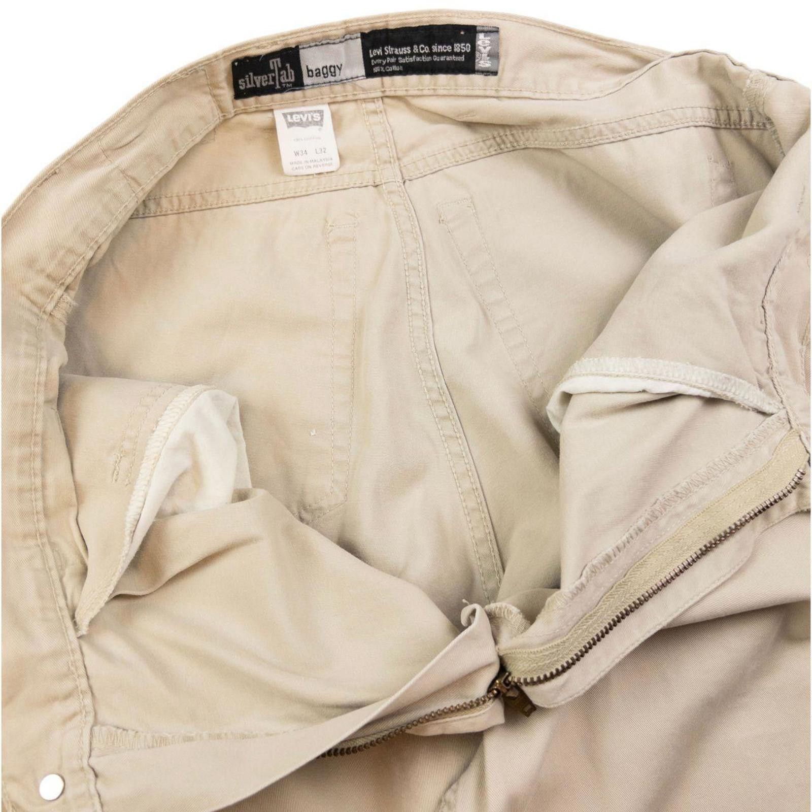 Levi's Vintage Levi's Silver Tab Baggy Lightweight Trousers W33 Size US 33 - 6 Thumbnail