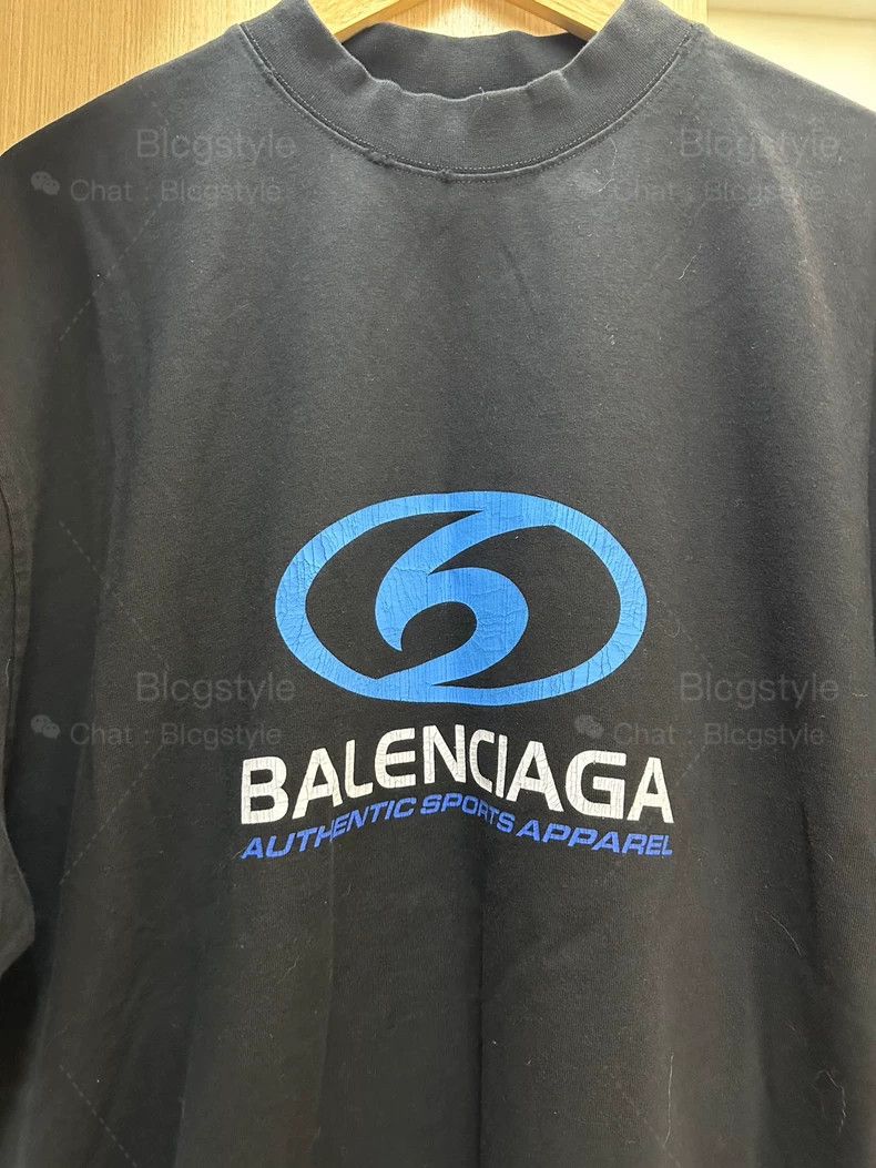Balenciaga Balenciaga Surfing Logo Short Sleeve T-Shirt Size US M / EU 48-50 / 2 - 3 Thumbnail