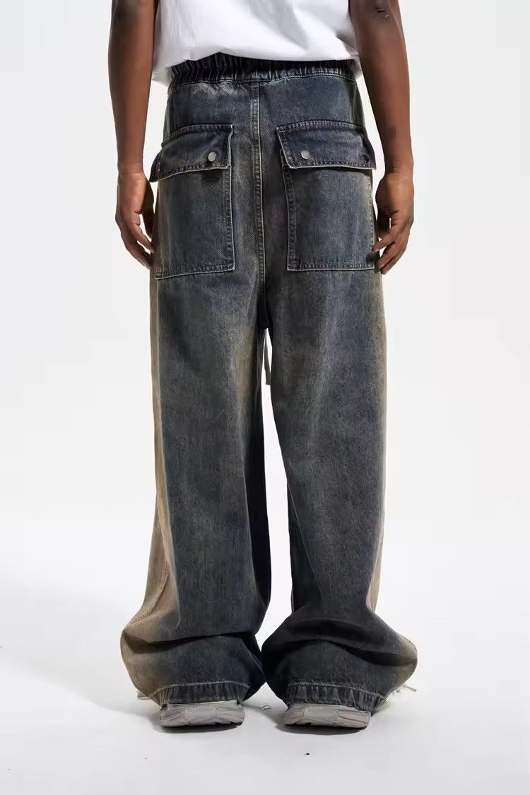 Japanese Brand × Jean Baggy Washed Zipper Gradient Vintage Denim Jeans Size US 30 / EU 46 - 3 Thumbnail