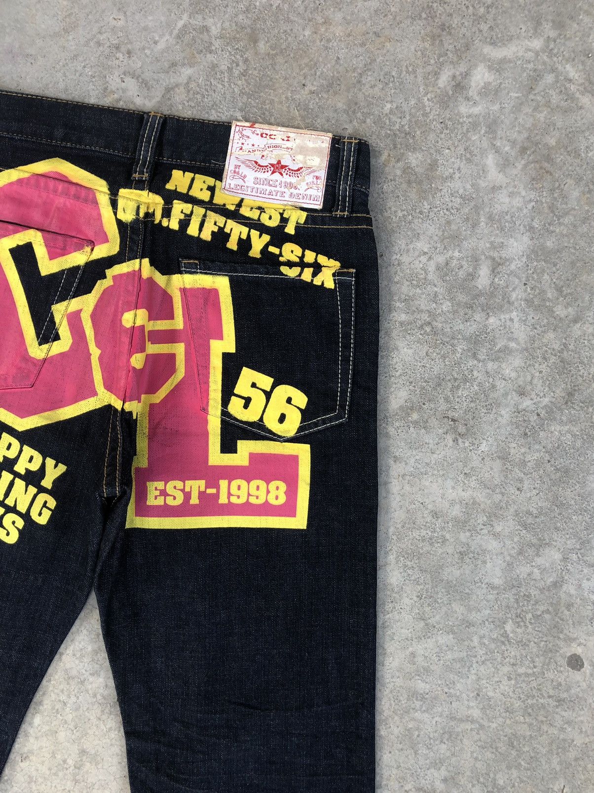 Japanese Brand Vintage Co & Lu Daicock Evisu Style Selvedge Big Logo Size US 31 - 10 Thumbnail