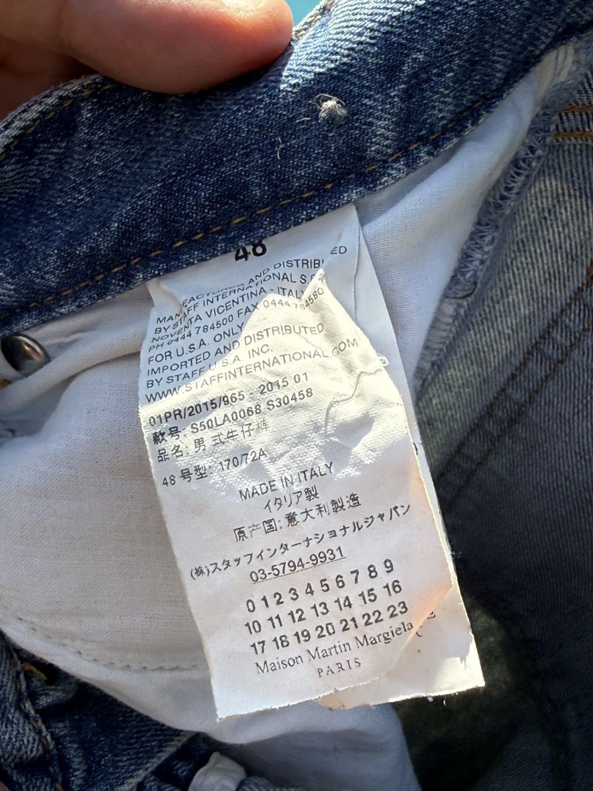 Maison Margiela Maison Martin Margiela Line 14 Slim Jeans – Light Wash Denim Size US 32 / EU 48 - 5 Thumbnail