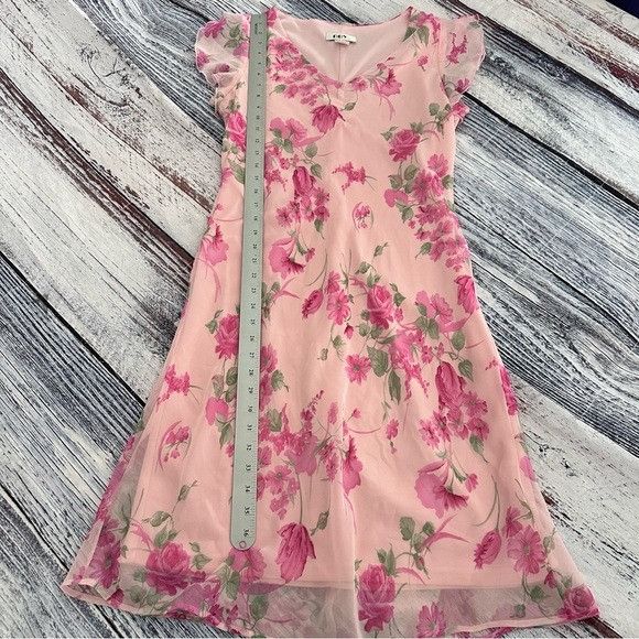 Vintage Vintage DBY 90’s Pink Floral Dress Size M / US 6-8 / IT 42-44 - 10 Thumbnail
