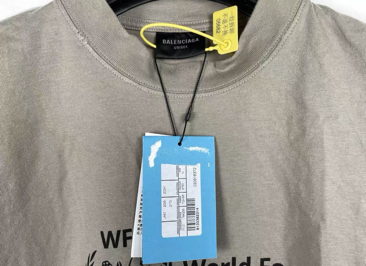 Balenciaga Balenciaga 24SS WFP Distressed T-Shirt J31 Size US M / EU 48-50 / 2 - 5 Thumbnail
