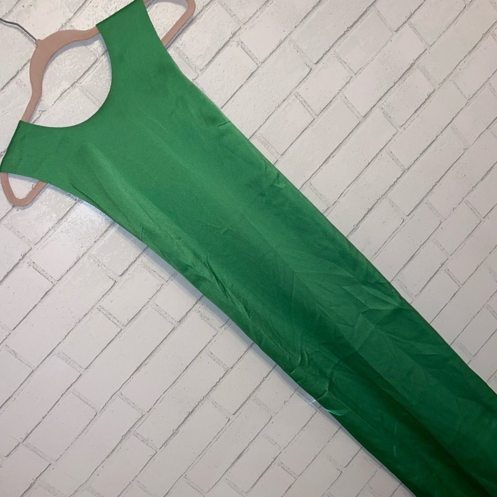 Samsoe Samsoe SAMSOE SAMSOE Garmentory $250 Cillia Green Satin Dress XS Size XS / US 0-2 / IT 36-38 - 2 Thumbnail