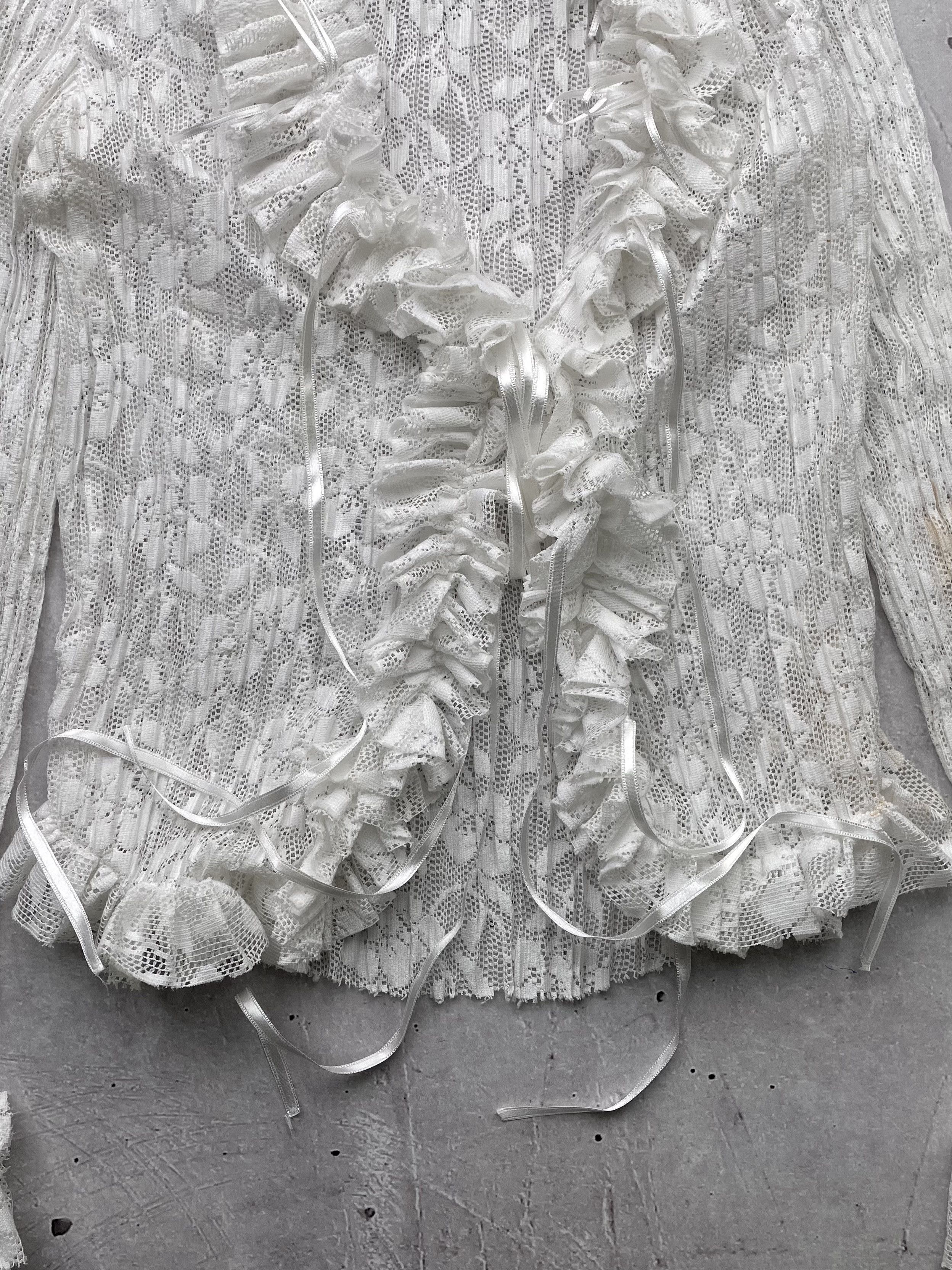 Japanese Brand × Vintage Vintage Mesh Japanese Blouse Size S / US 4 / IT 40 - 3 Thumbnail