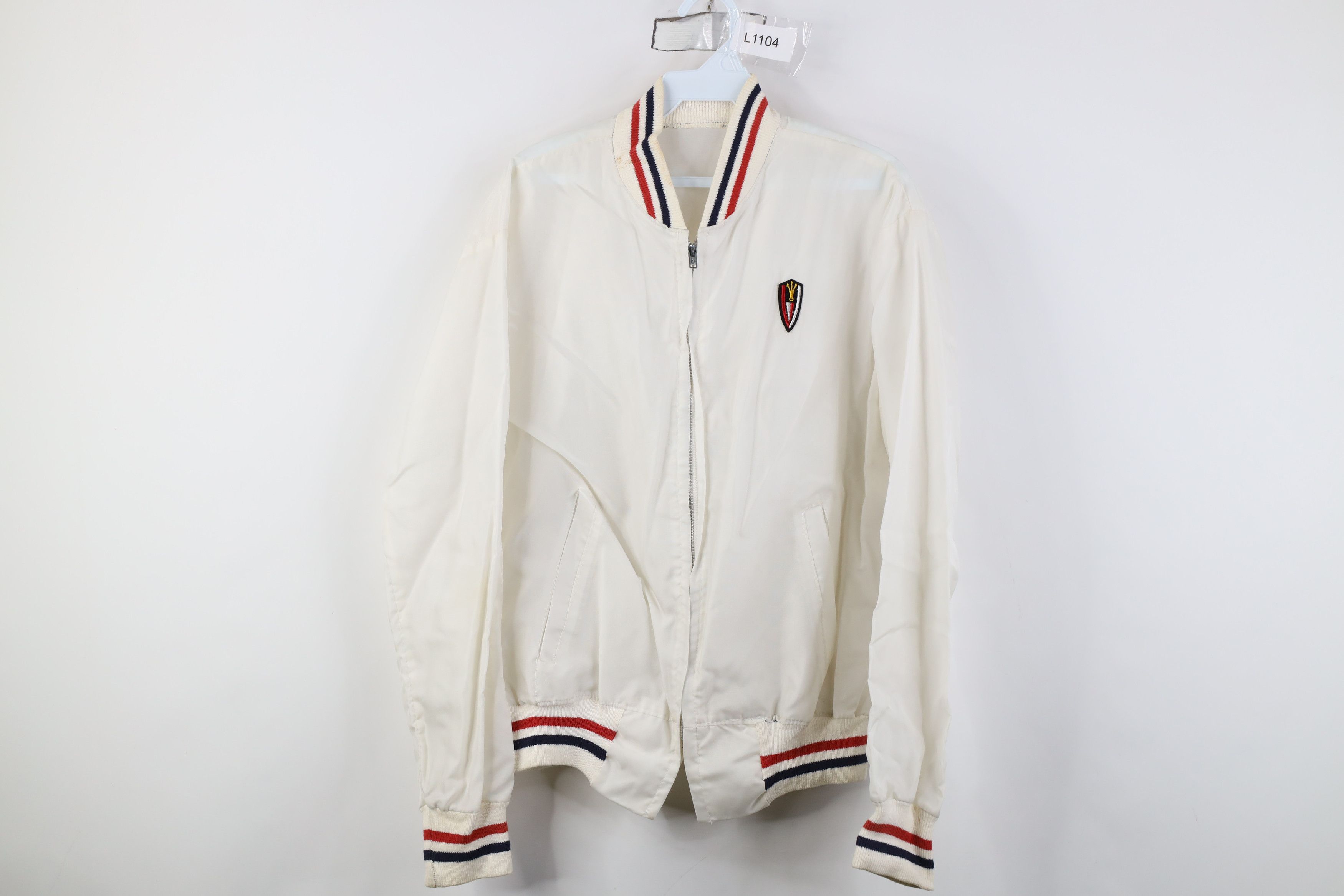 Vintage Vintage 50s 60s Crown Crest Striped Windbreaker Jacket Size US M / EU 48-50 / 2 - 1 Thumbnail