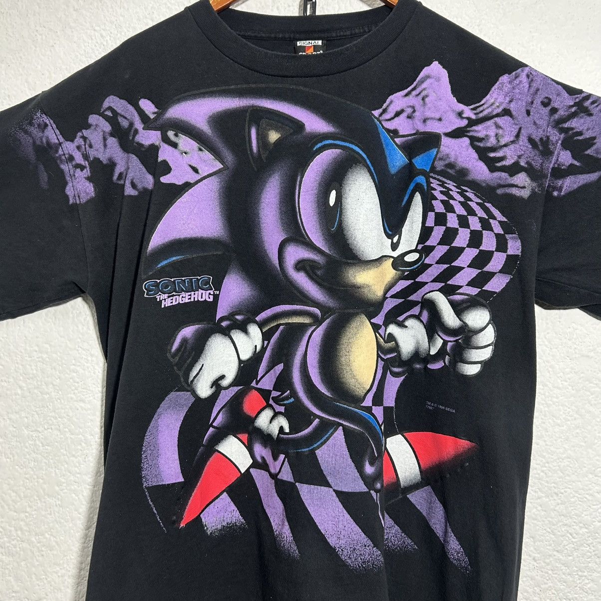 Vintage 1996 Sonic The Hedgehog AOP Very Rare Size US XL / EU 56 / 4 - 7 Thumbnail
