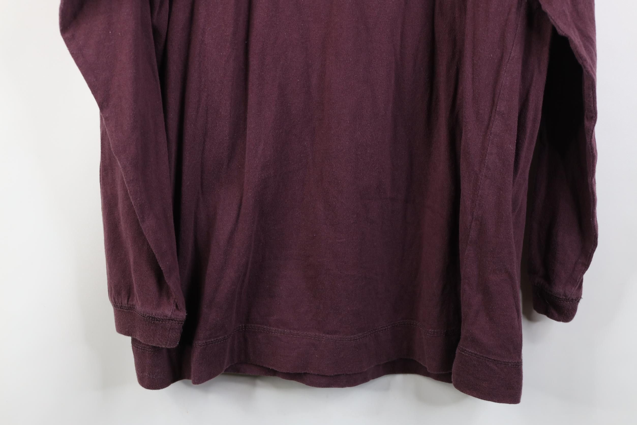 Vintage Vintage 90s Streetwear Long Sleeve Henley T-Shirt Purple Size US L / EU 52-54 / 3 - 12 Thumbnail