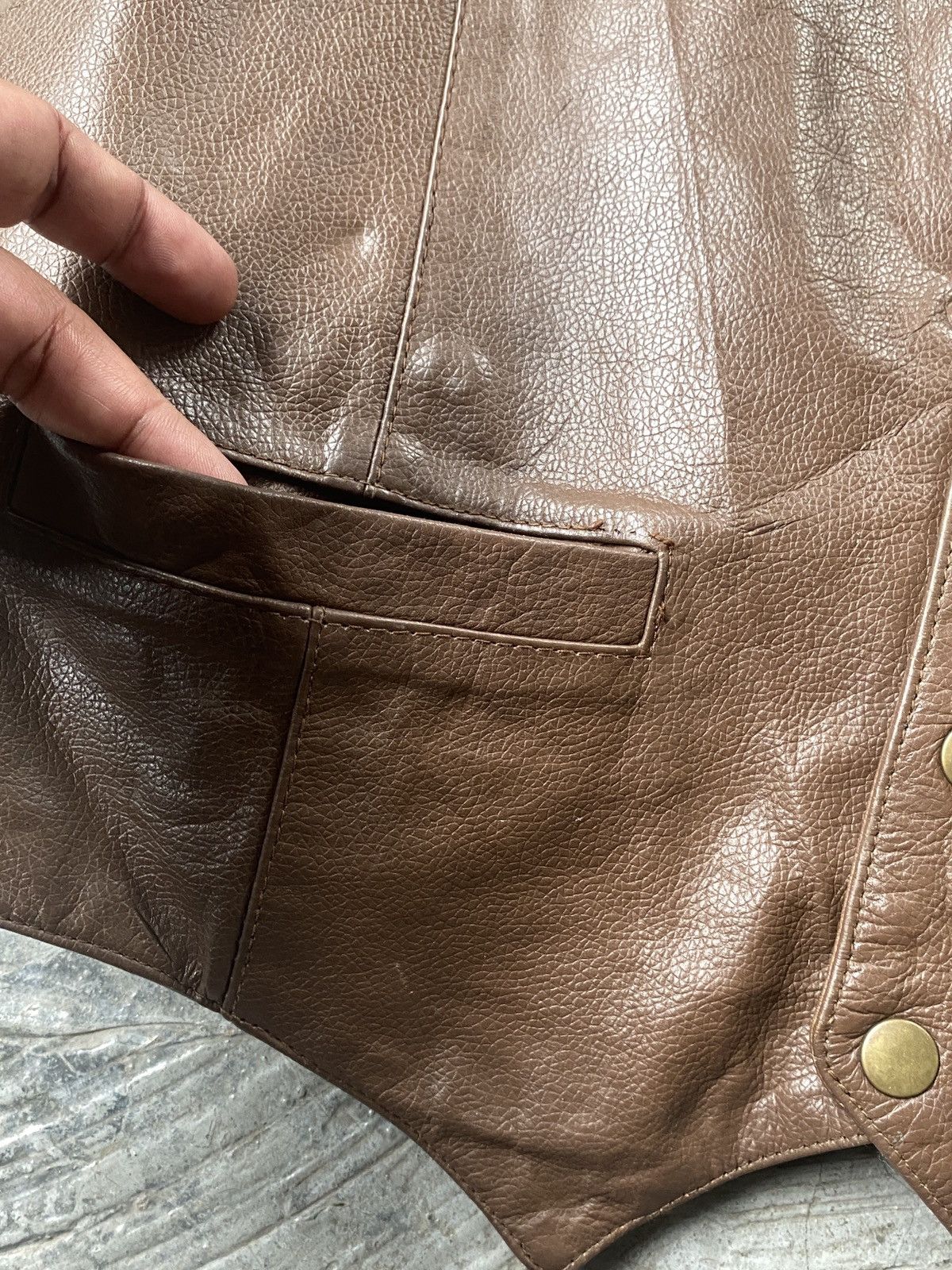 Wilsons Leather 💥BINDING NOW💥 Vintage WILSON Full Leather vest Jacket Size US L / EU 52-54 / 3 - 6 Thumbnail