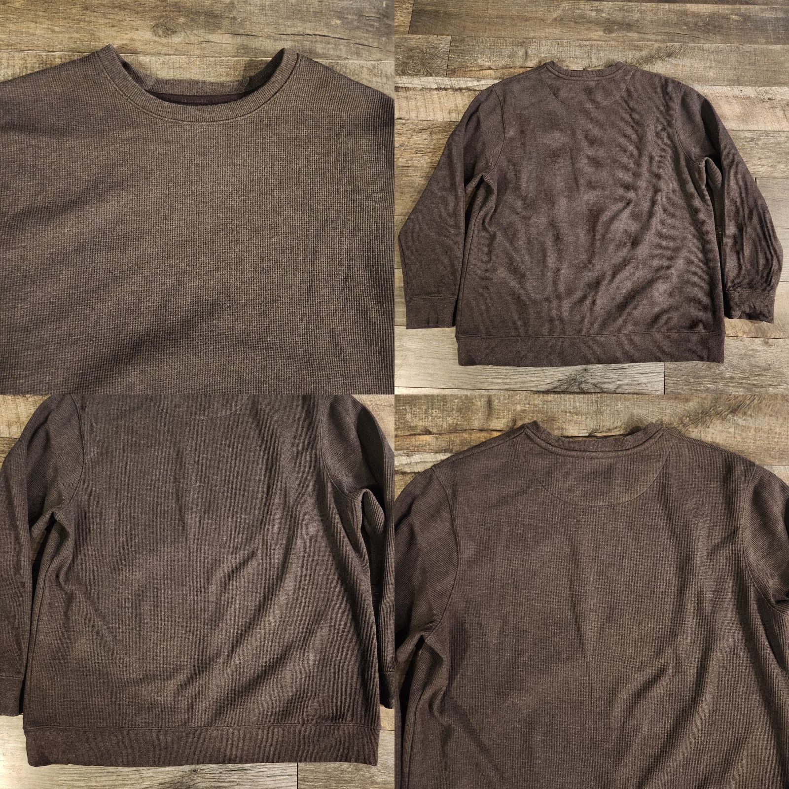 Bench Bench Crew Neck Waffle Knit Thermal Shirt Mens XL Gray Lot Of 2 Size US XL / EU 56 / 4 - 9 Thumbnail