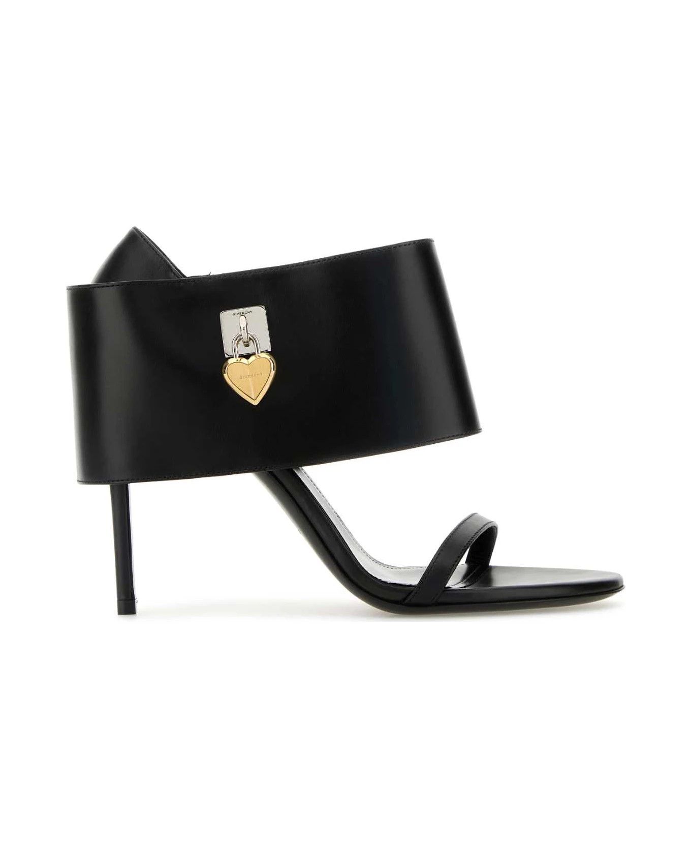 Givenchy o1n1vont0326 Leather Shark Sandals in Black Size US 8.5 / IT 38.5 - 1 Thumbnail