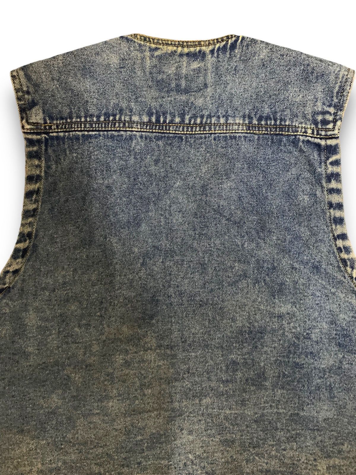 Hysteric Glamour Vintage Japanese Manx Tactical Biker/Trucker Denim Vest Size US M / EU 48-50 / 2 - 14 Thumbnail
