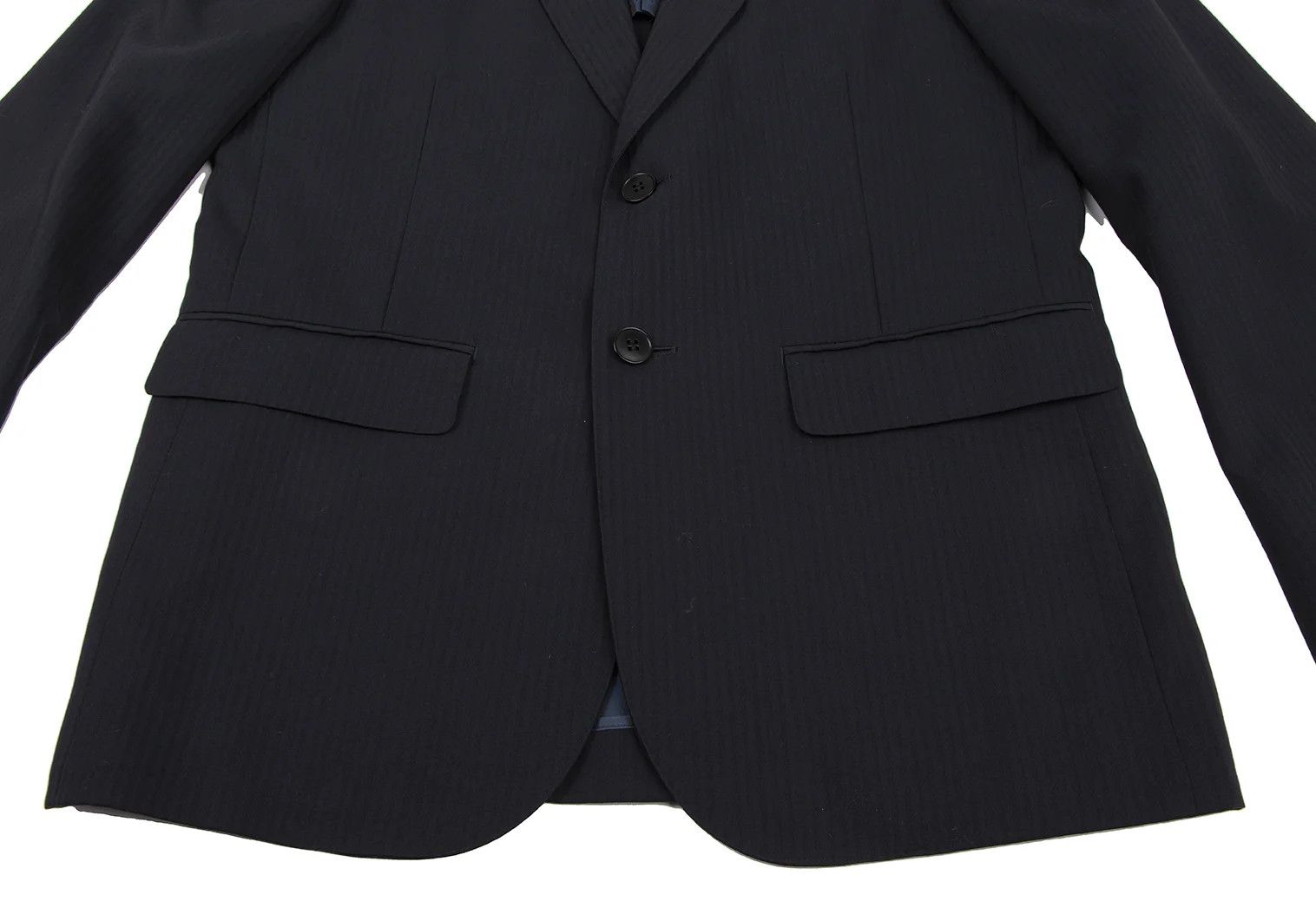 agnes b. Wool Stripe 2-Button Jacket in Navy, Size 50 Size US M / EU 48-50 / 2 - 8 Thumbnail