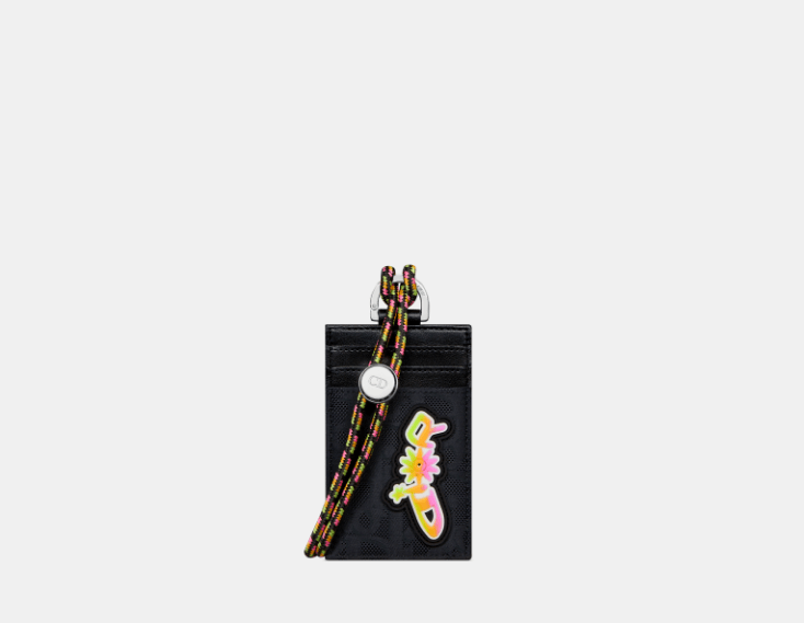 Dior o1w1db10426 2ESCH1 Size:OS / Vertical Card Holder in Black Size ONE SIZE - 1 Thumbnail