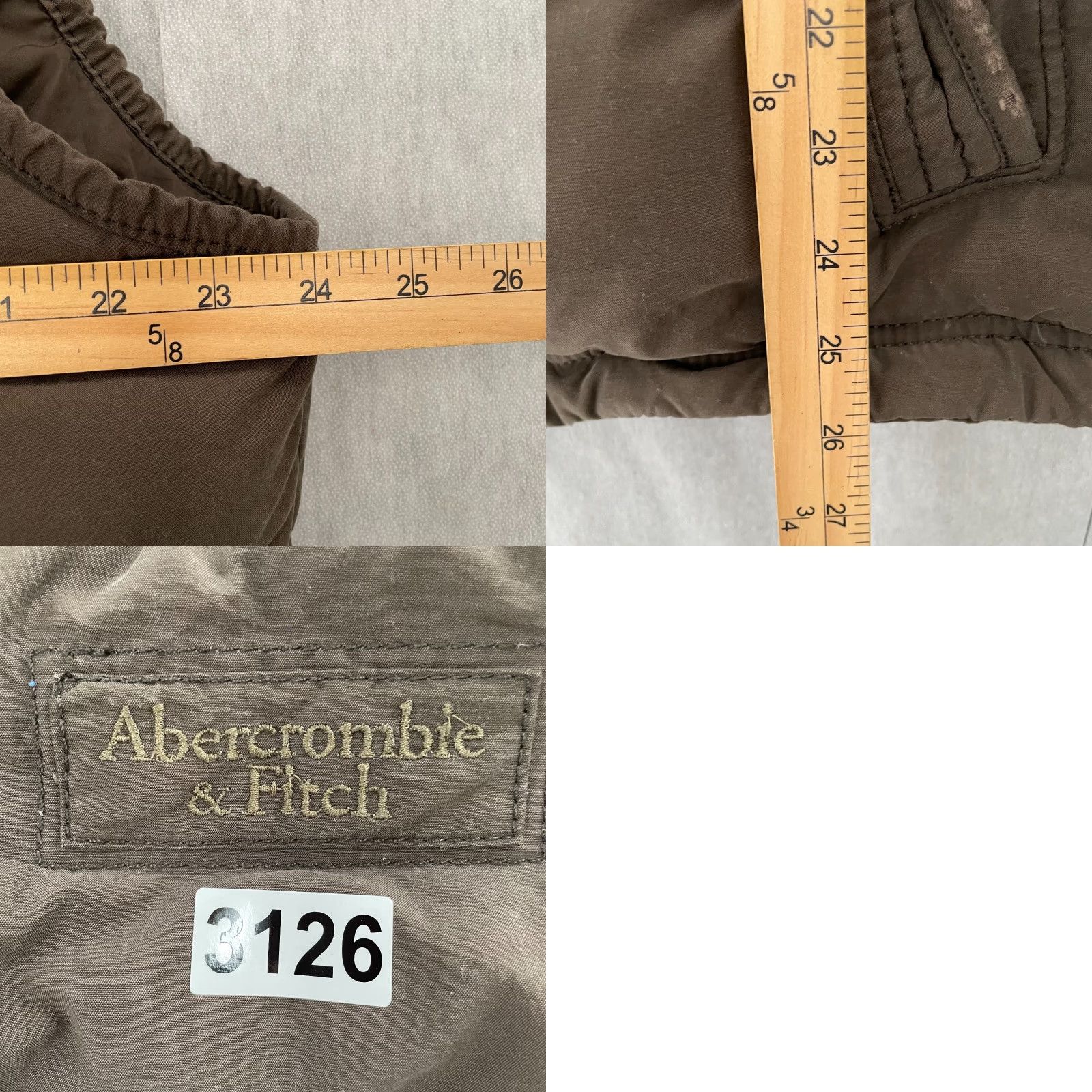 Abercrombie & Fitch VINTAGE Abercrombie & Fitch Summit Rock Vest Adult XL Brown Full Zip Down Puffer Mens Size US XL / EU 56 / 4 - 9 Thumbnail