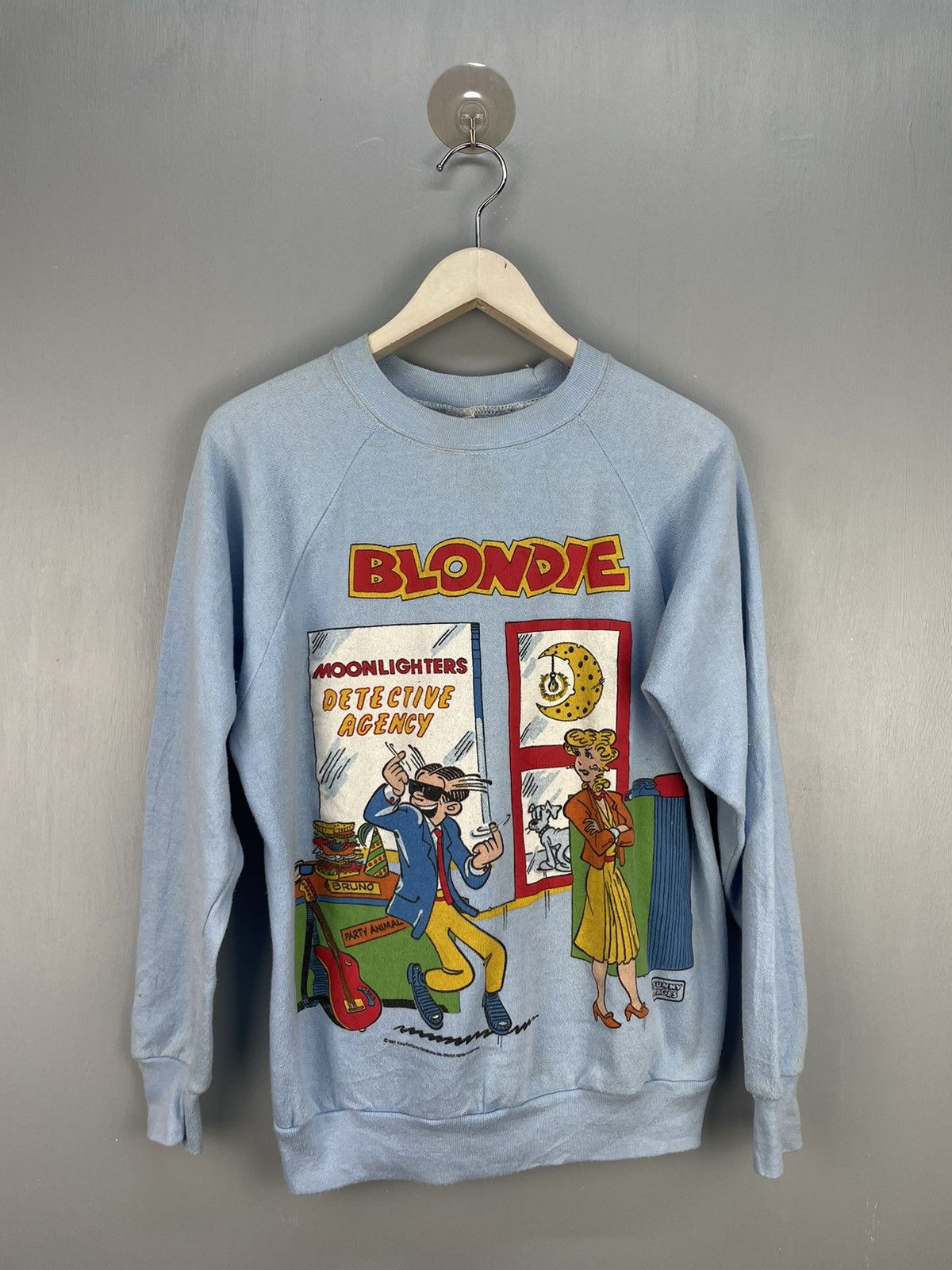Cartoon Network Vintage 80s Blondie America comic strip sweatshirt Size US L / EU 52-54 / 3 - 1 Thumbnail