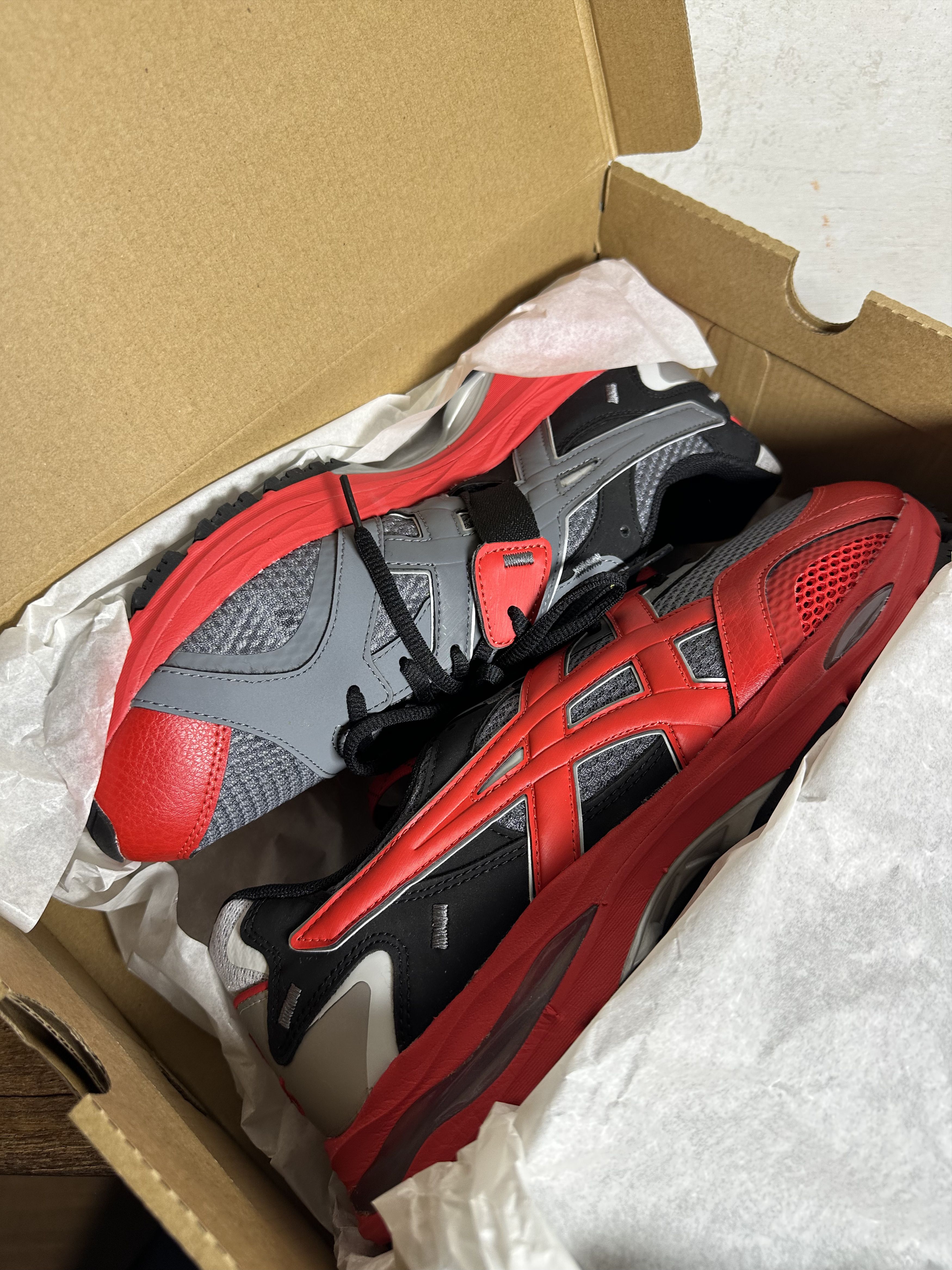 Asics Kiko Kostadinov ASICS HS2-S Gel-MC Plus Classic Red Sneakers Size US 11.5 / EU 44-45 - 5 Thumbnail