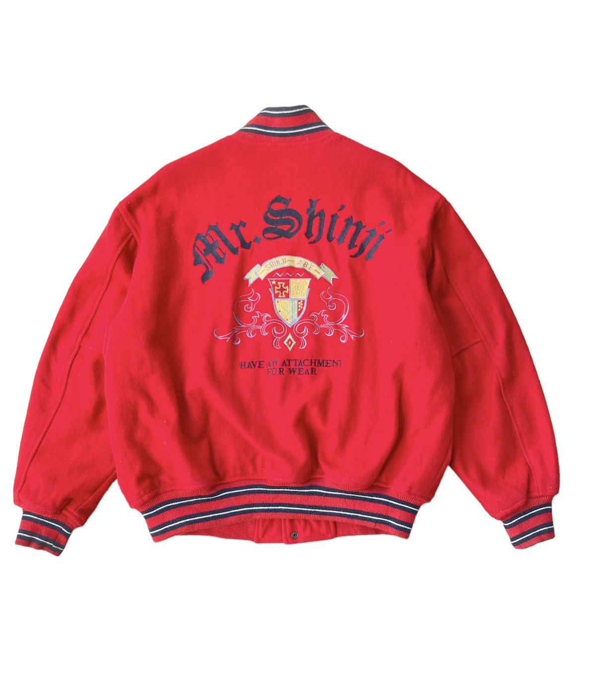 Japanese Brand Vintage Shinji Abe Attachment Bomber Jacket Size US XL / EU 56 / 4 - 2 Thumbnail