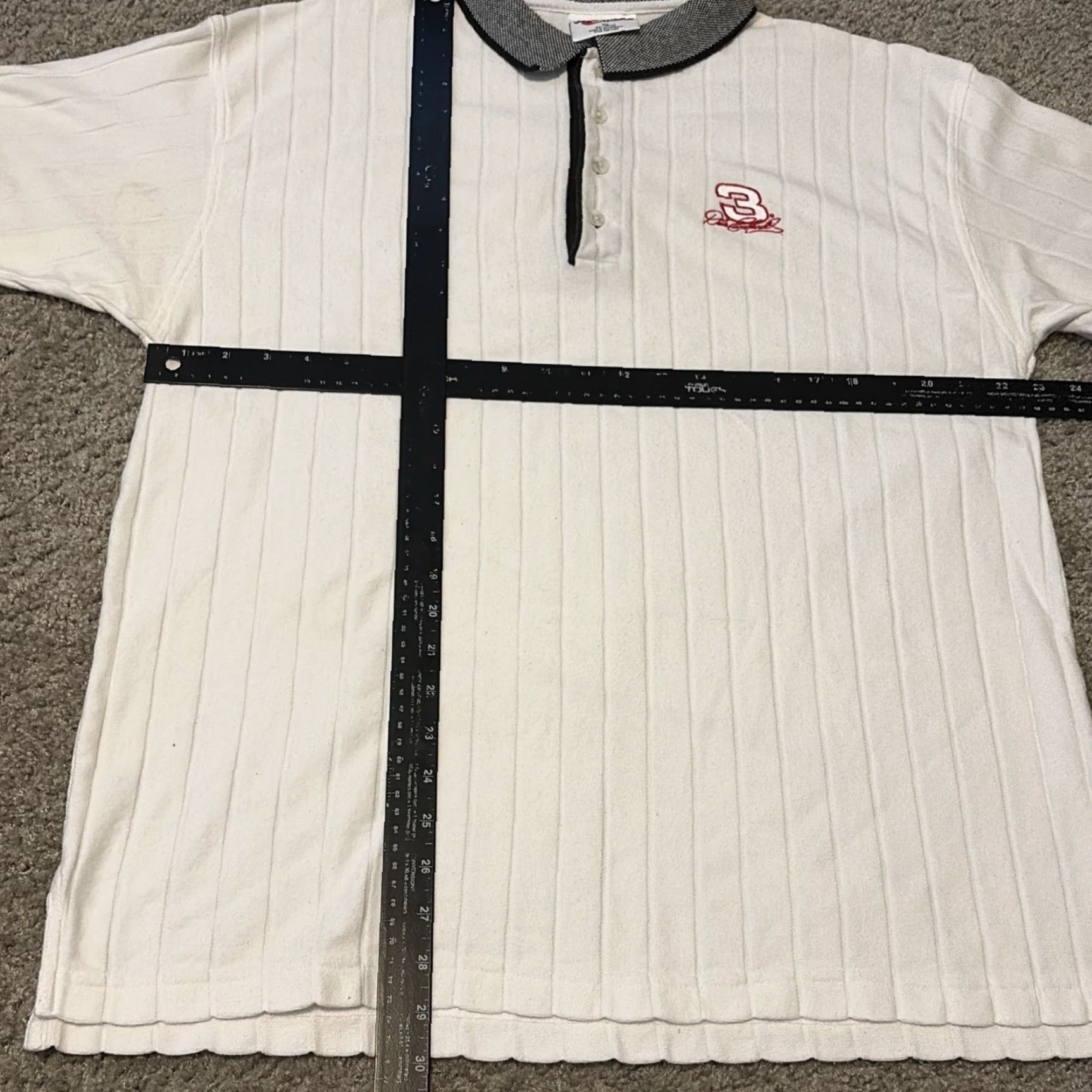 Chase Authentics VINTAGE Dale Earnhardt Chase Authentics NASCAR Polo Collared Shirt XL Men’s White Size US XL / EU 56 / 4 - 5 Thumbnail