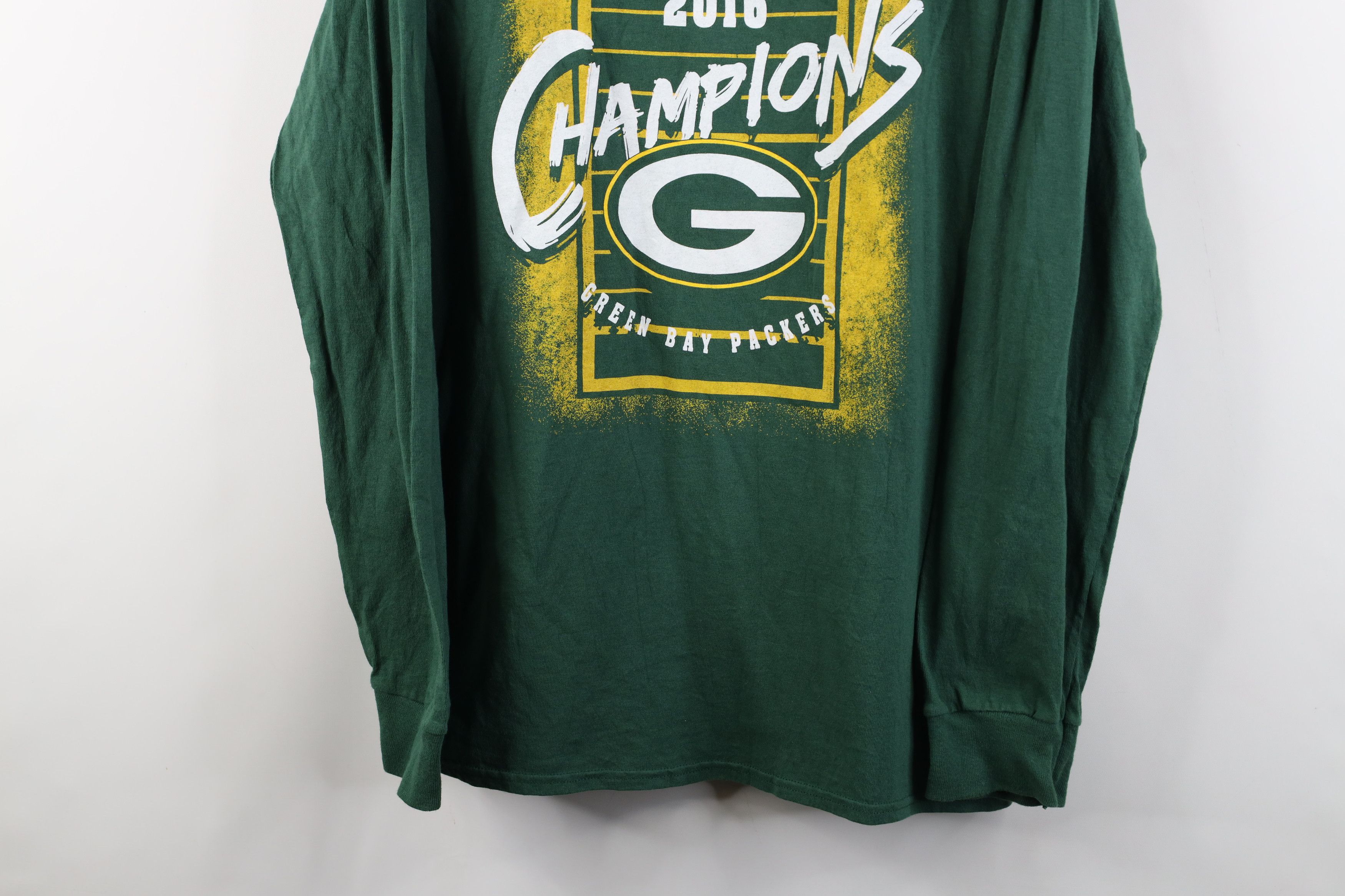 Vintage Y2K NFL NFC Champs Green Bay Packers Long Sleeve T-Shirt Size US XL / EU 56 / 4 - 3 Thumbnail