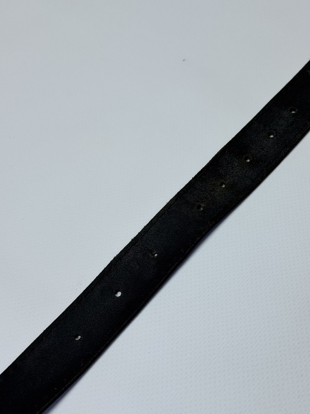 Levi's Vintage Levi’s 501 Logo Leather Belt USA Y2k distressed Size ONE SIZE - 12 Thumbnail