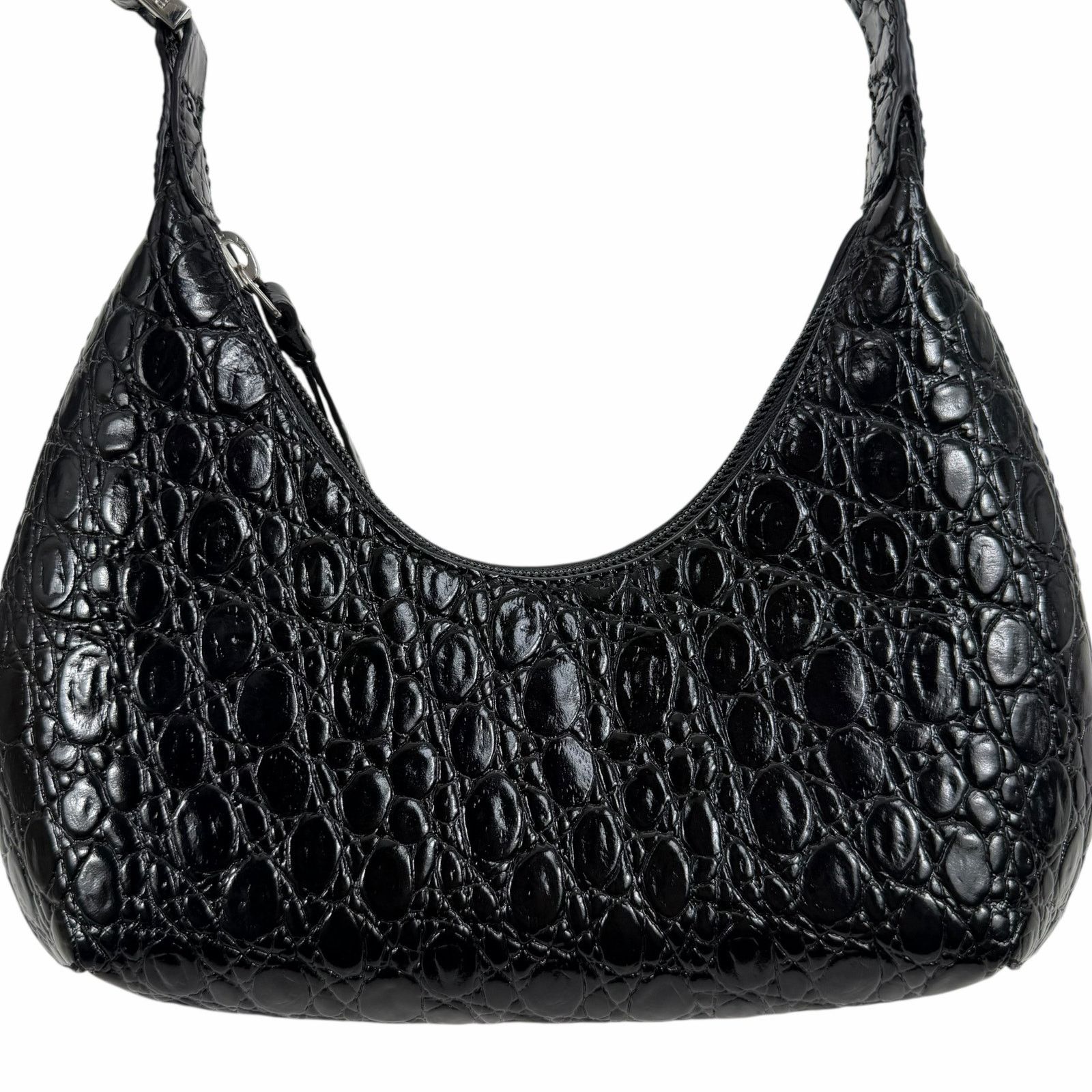 By Far By Far Baby Amber Bag Black Circular Leather Handbag Size ONE SIZE - 7 Thumbnail