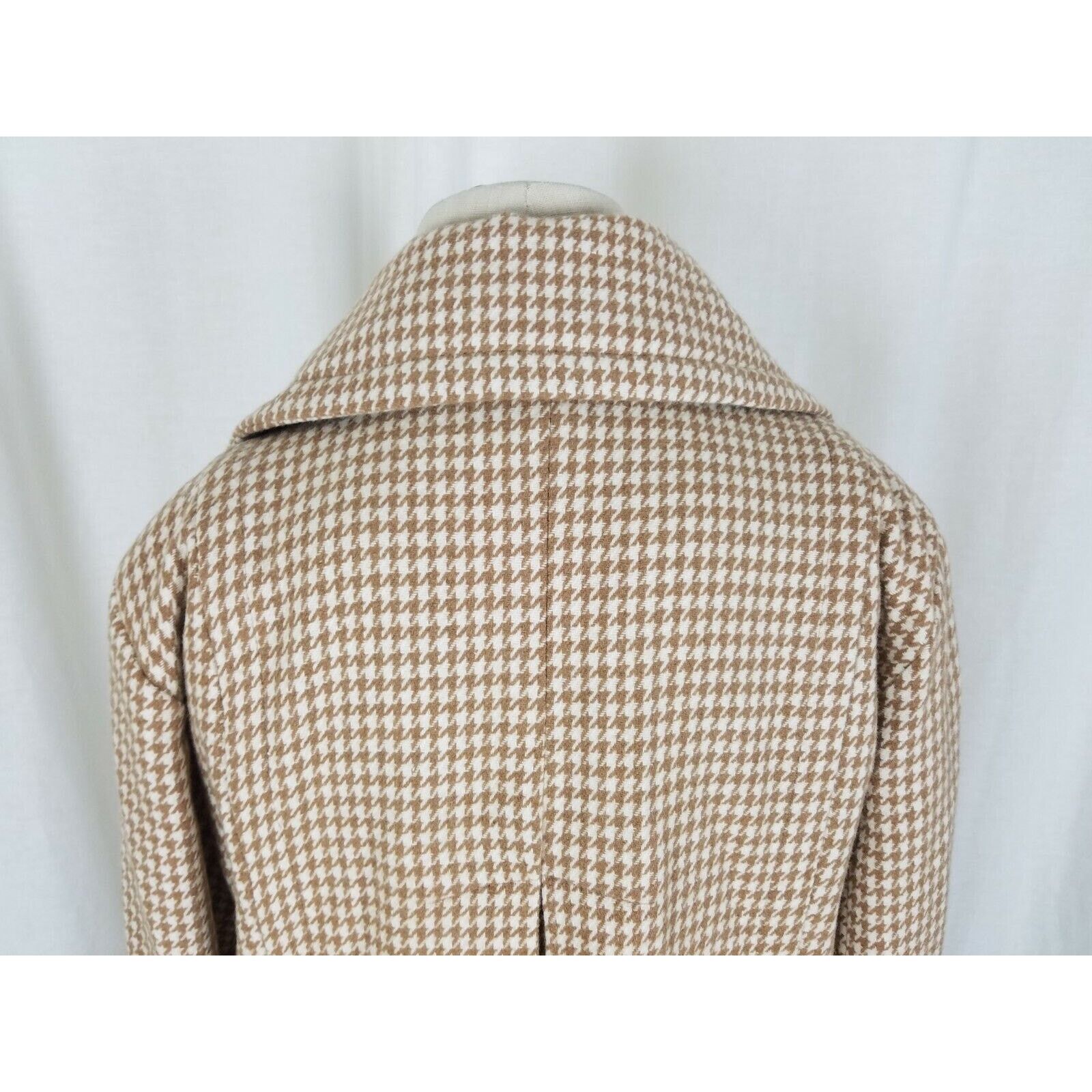 Vintage Vtg Robert Louis Houndstooth Wool Jacket Blazer Belted Size M / US 6-8 / IT 42-44 - 7 Thumbnail